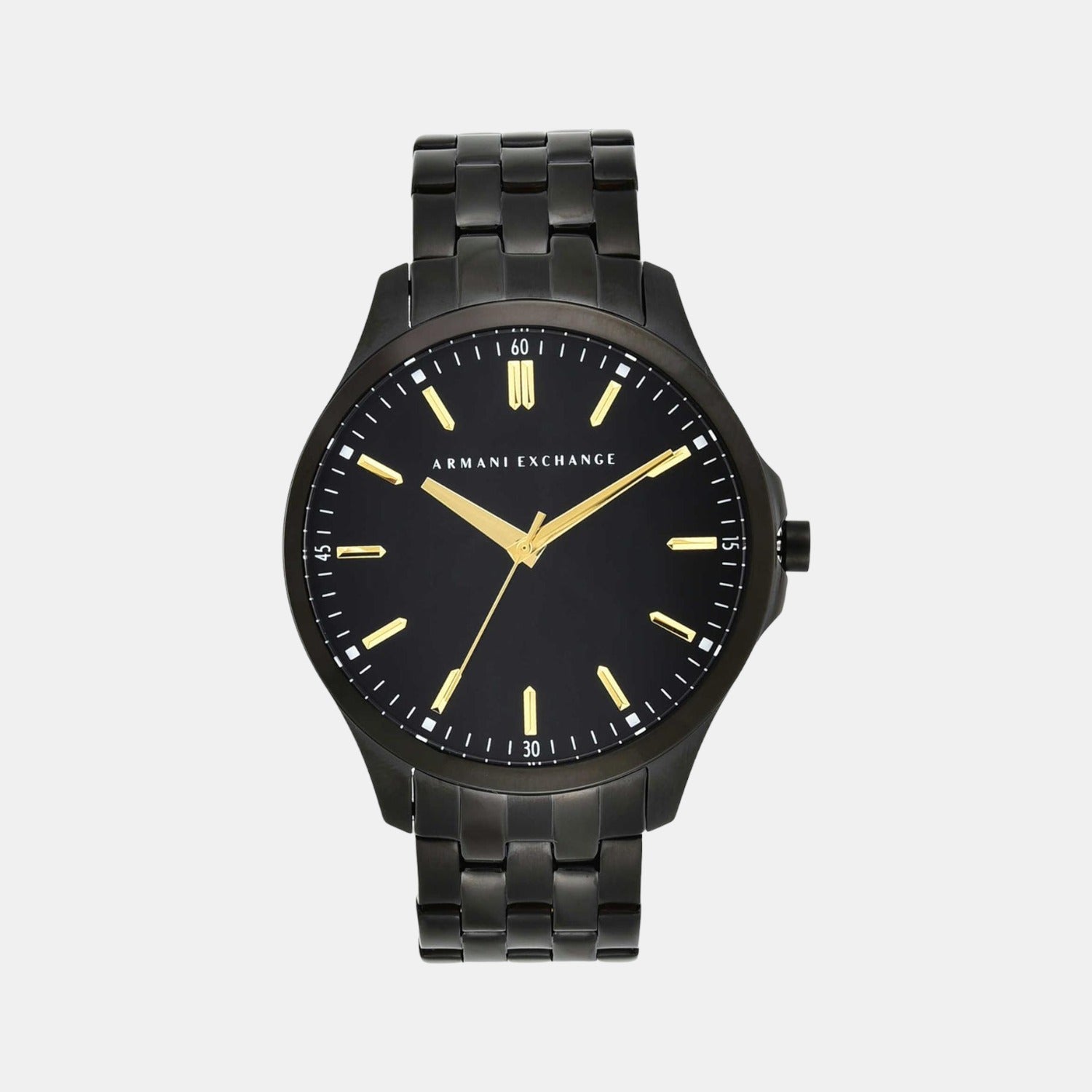Armani Exchange Hampton Men Quartz Black Dial Analog Stainless Steel Watch AX2144