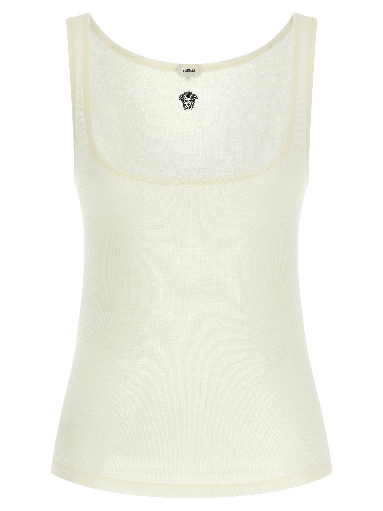 Versace La Medusa Embroidery Top – 100% virgin wool