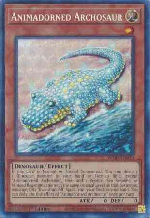 Yu-Gi-Oh! Animadorned Archosaur - WISU-EN050 - Collector's Rare - 1st Edition
