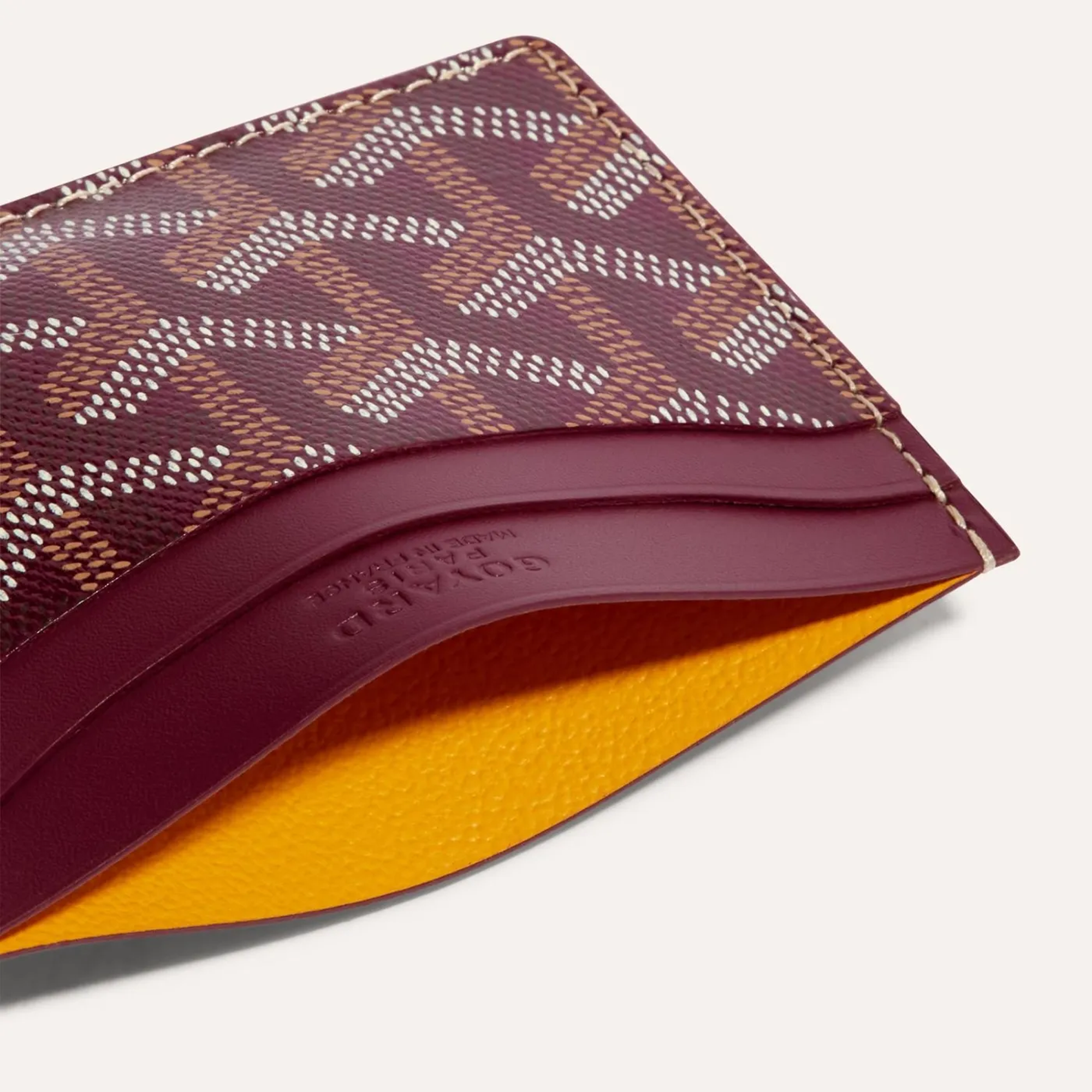 Goyard Saint-Sulpice Card Wallet Burgundy - view 2