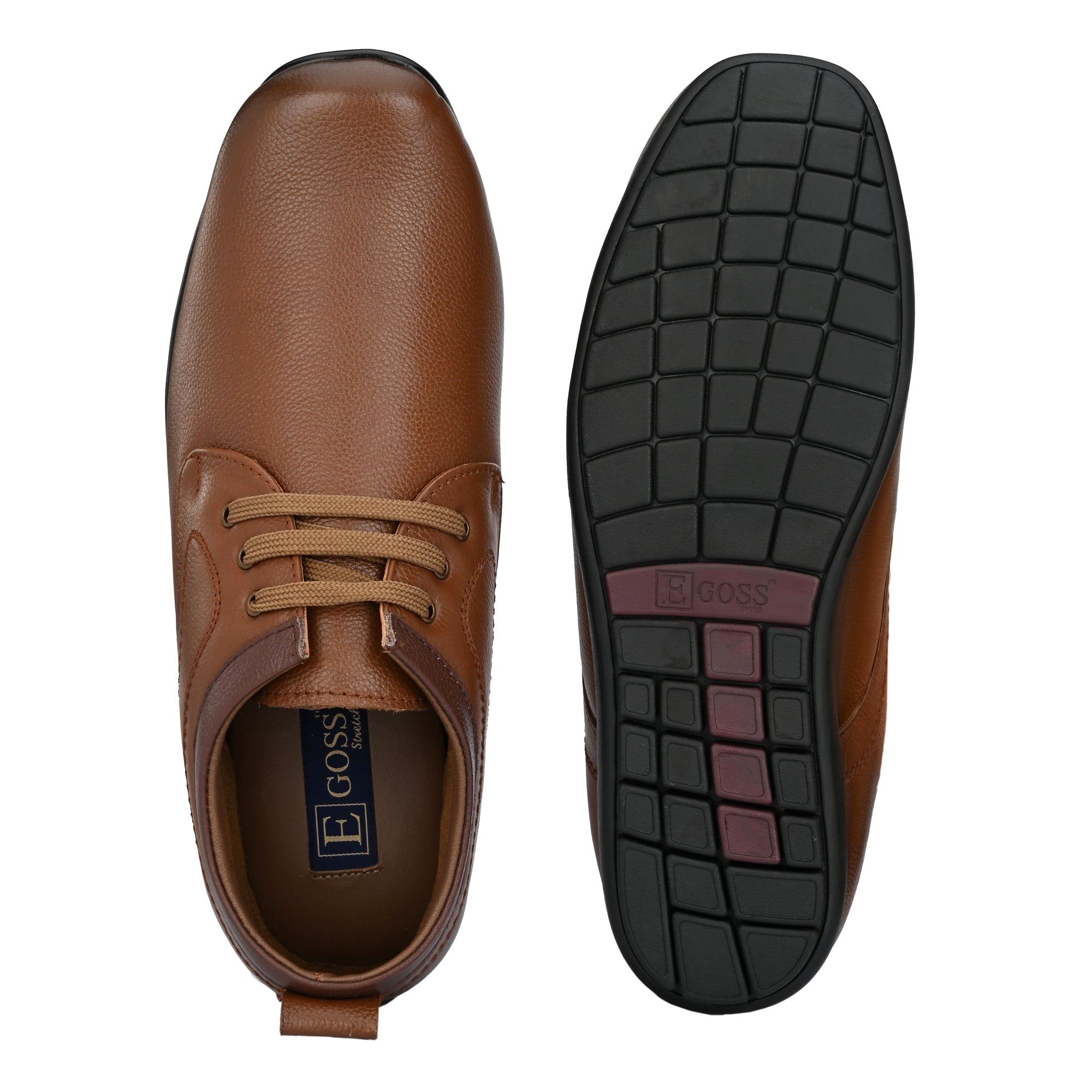 egoss-shoes Egoss Casual Genuine Leather Derby Shoes For Men - view 2