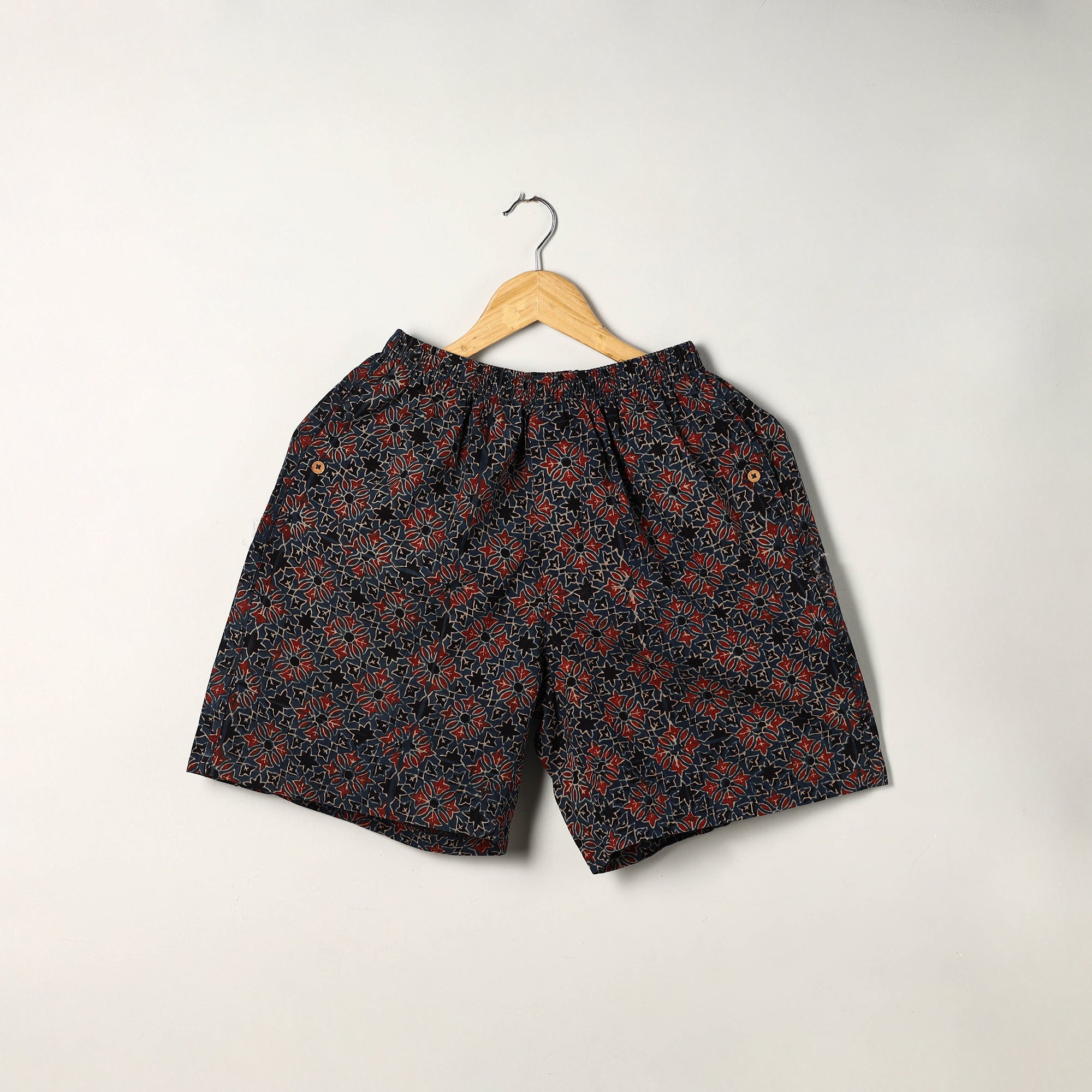 Unisex boxer shorts – ITOKRI CASUALS Ajrakh Block Printed Cotton Unisex Boxer/Shorts