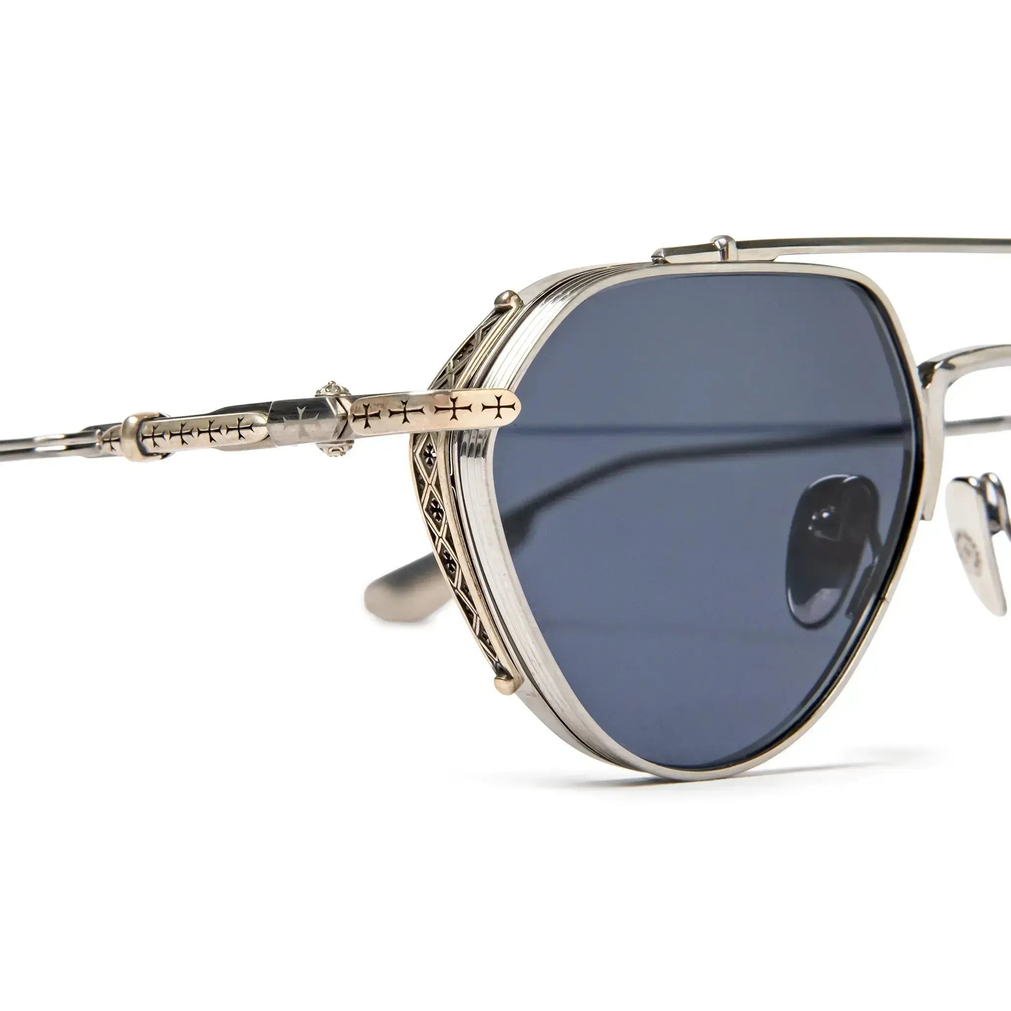 Chrome Hearts Free Ride Brushed Alloy Sunglasses - view 6