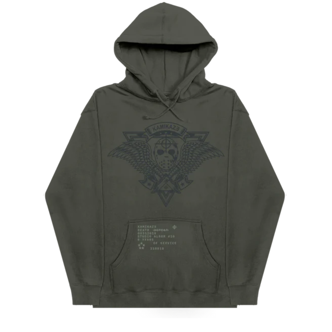Cop Underdog Eminem Kamikaze Crest Hoodie (Green)