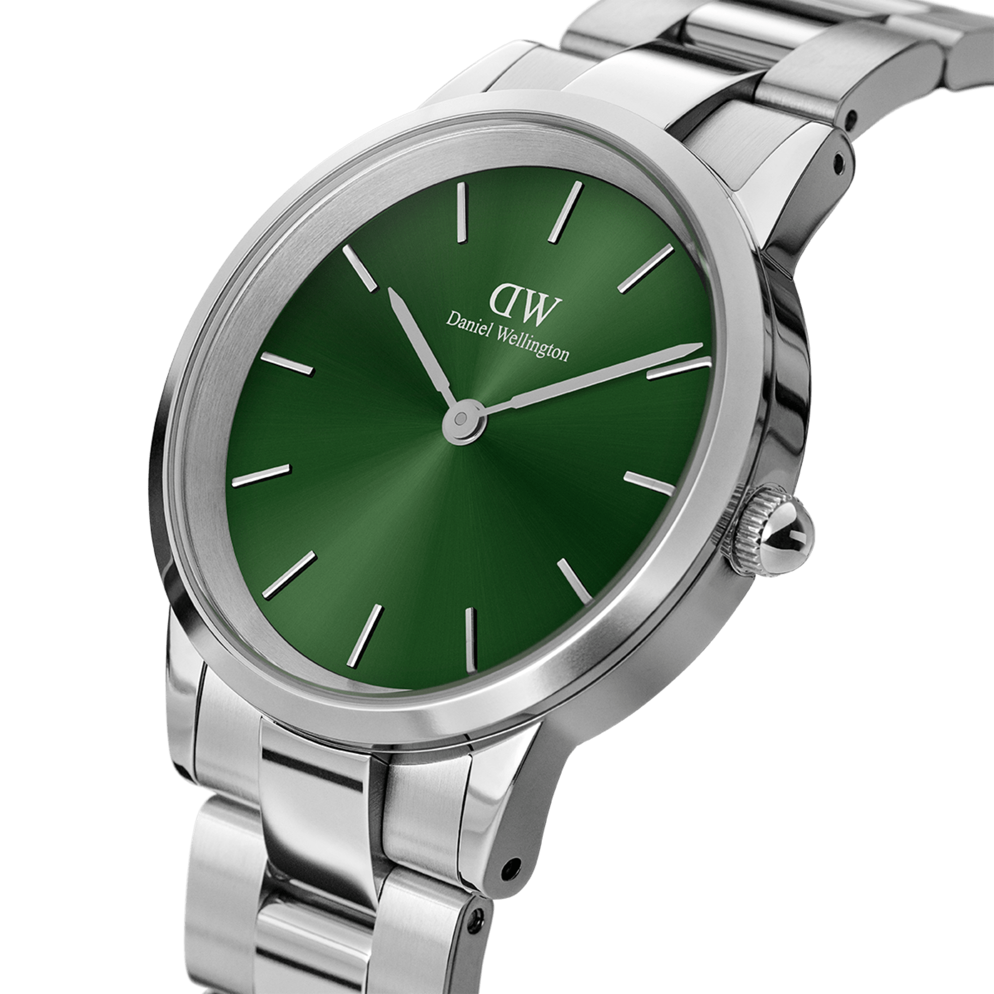 Daniel Wellington Iconic Link Emerald Green & Silver