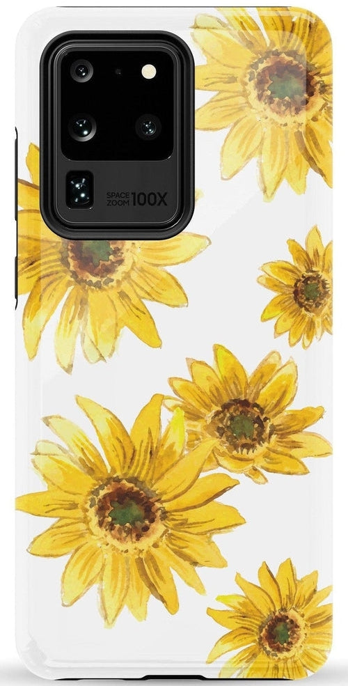Casetry Golden Garden | Yellow Sunflower Floral Samsung Case - view 35