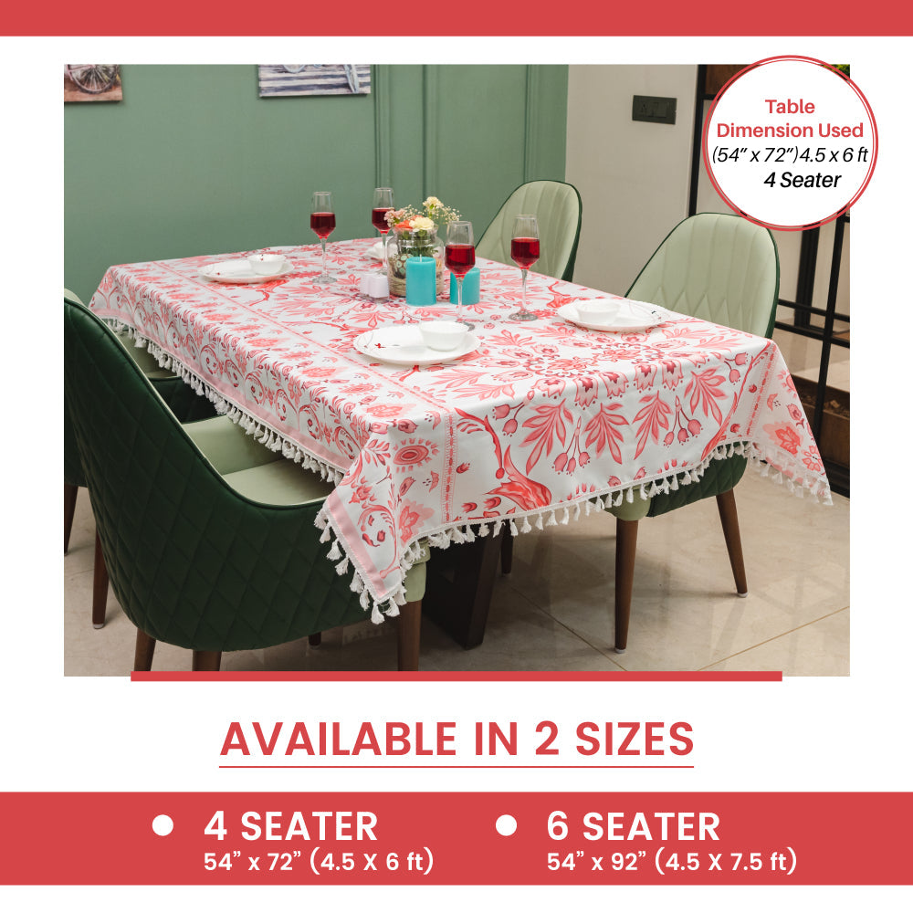 Urban Space Home Furnishing Sicilia : Anti Skid & Water resistant Linen textured Premium table cover for dining table - Rhythm - view 6