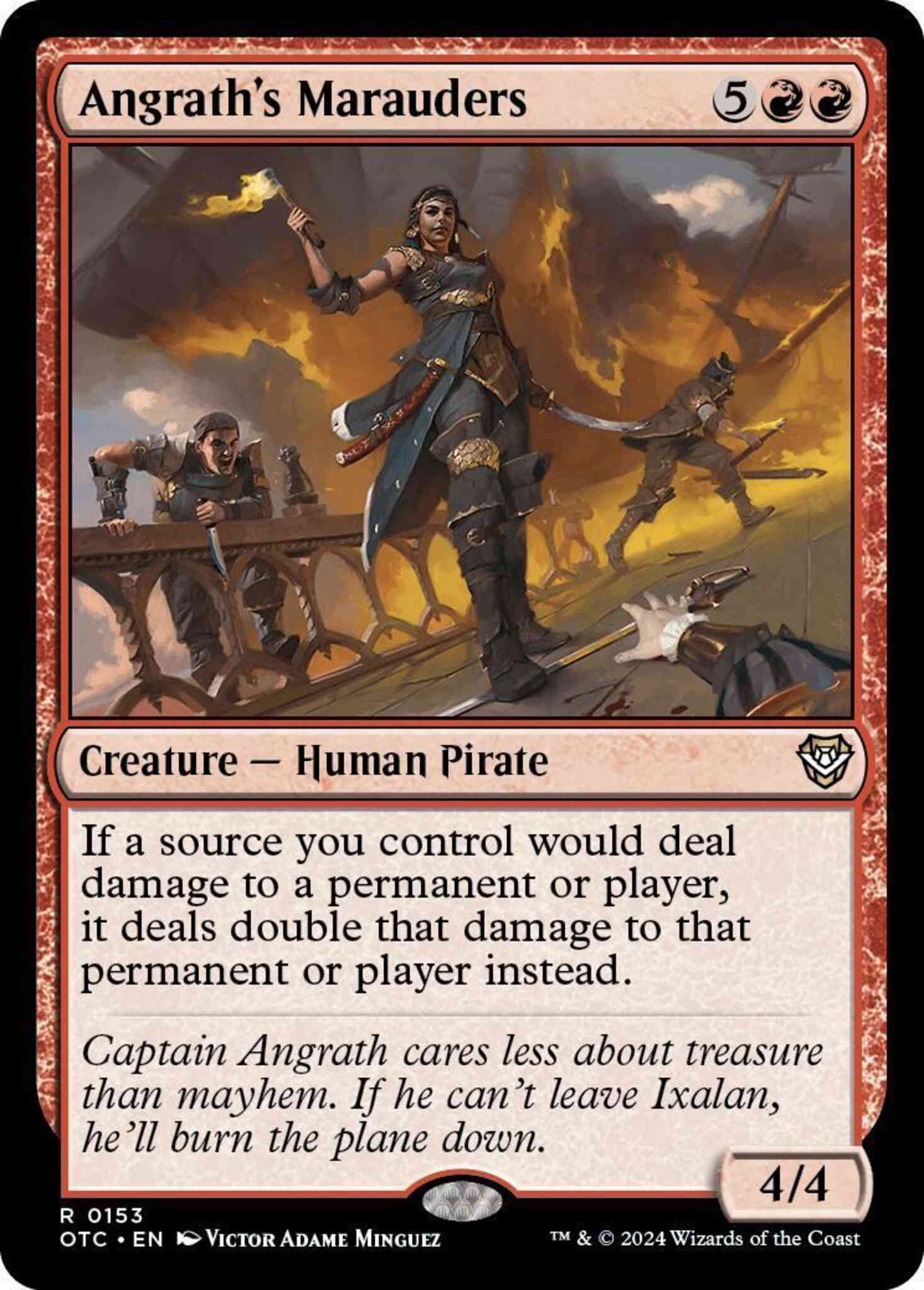 Marauders 153 outlaws – Magic Angrath's Marauders [153] [Outlaws of Thunder Junction: Commander] [Non-Foil]