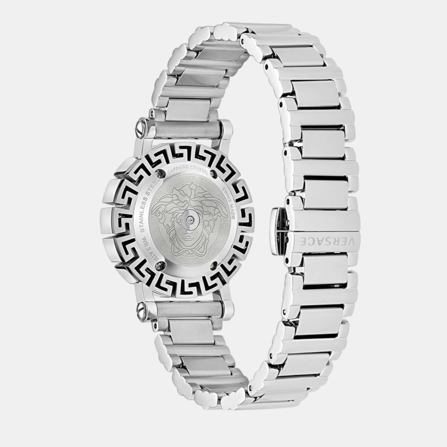 Versace Greca Glam Women Quartz Silver Dial Analog Stainless Steel Watch VE2Q00322 - view 3