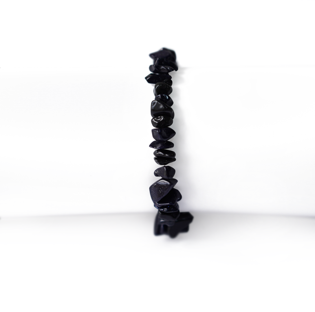 brantashop Natural Black Chips Crystals Bracelet for Men - view 2