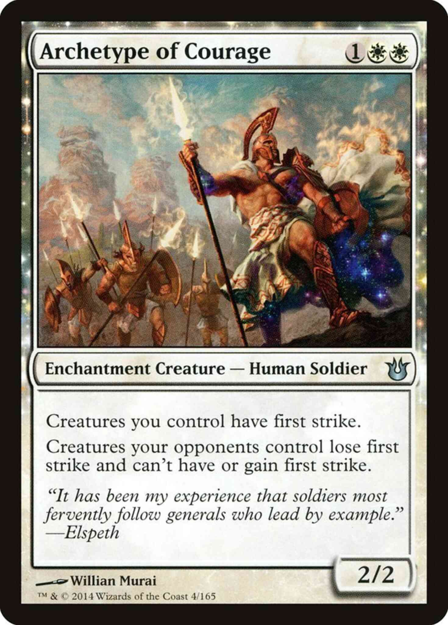 Magic Archetype of Courage [4] [Born of the Gods] [Non-Foil]