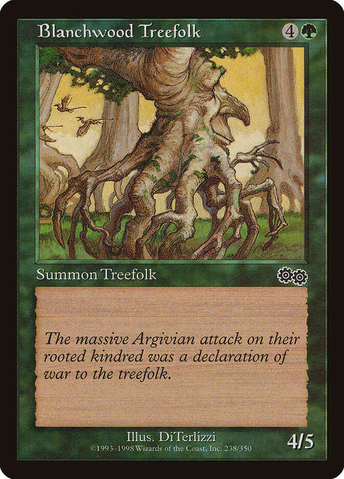 Blanchwood treefolk 238 – Magic Blanchwood Treefolk [238] [Urza's Saga] [Non-Foil]