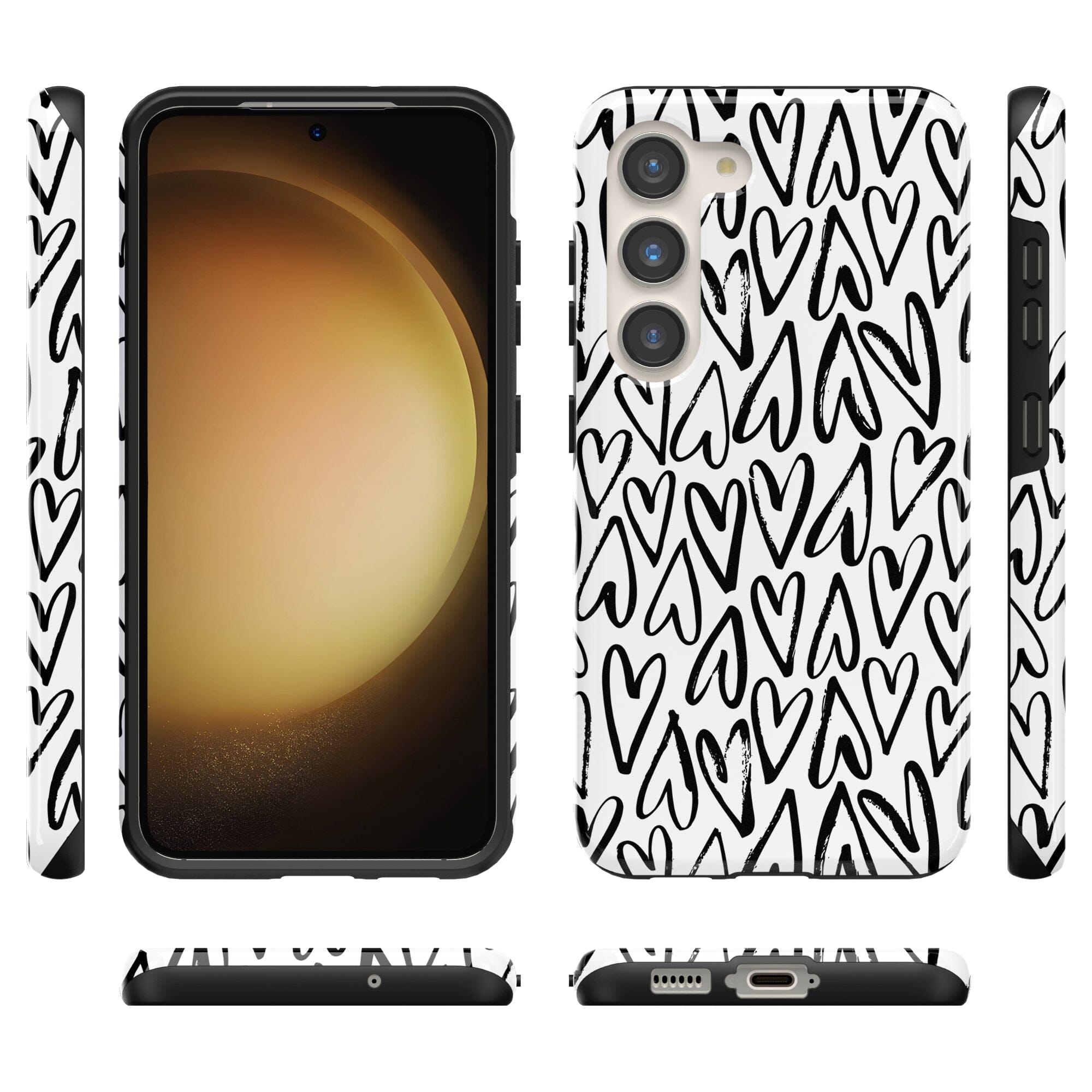 Casetry Heart Throb | Endless Hearts Samsung Case - view 9