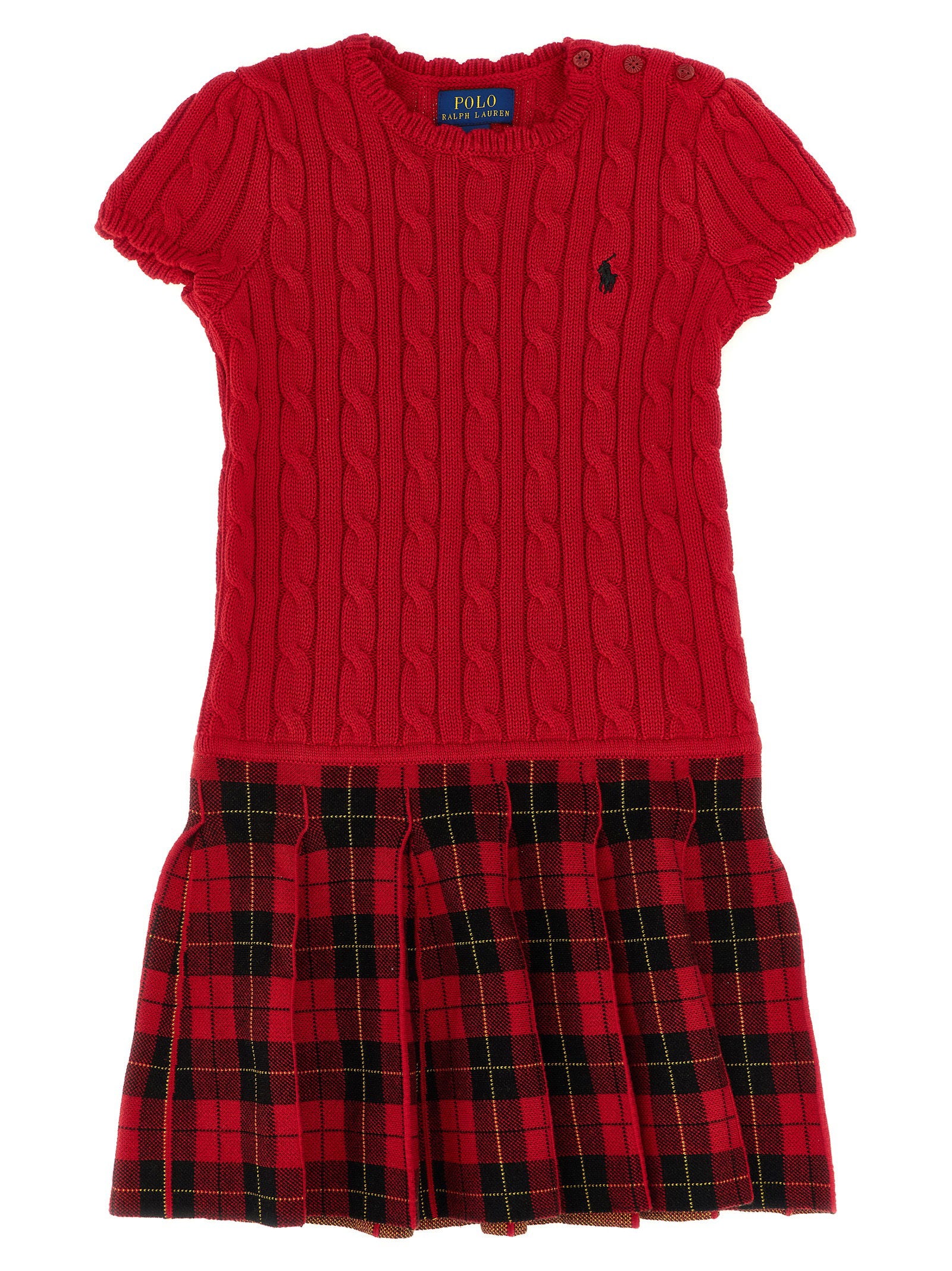 Polo Ralph Lauren Braided Knit Dress – 100% cotton