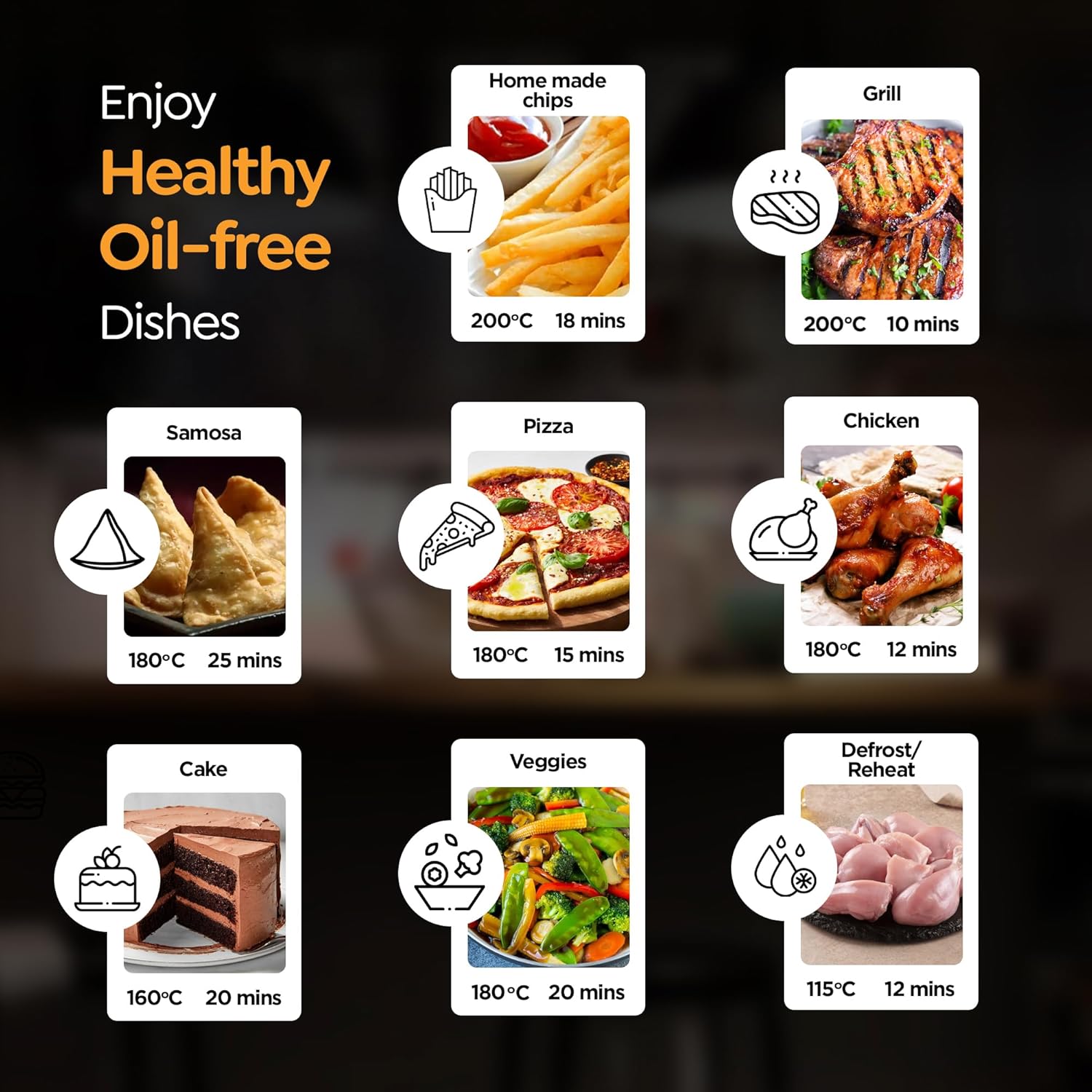 Prestige Nutrifry Electric Digital Air Fryer | 80% less Oil Consumption | 4.5L Capacity | 1200 Watts Power - view 6