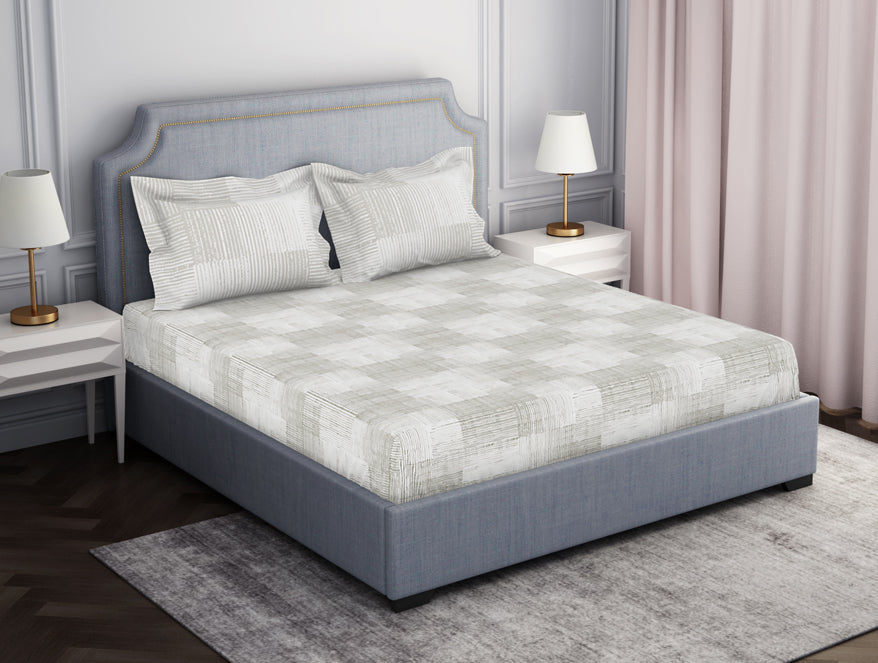 Spaces India Tonalelgence Geometric 100% Cotton Fitted Queen - Essentials by Spaces - view 9