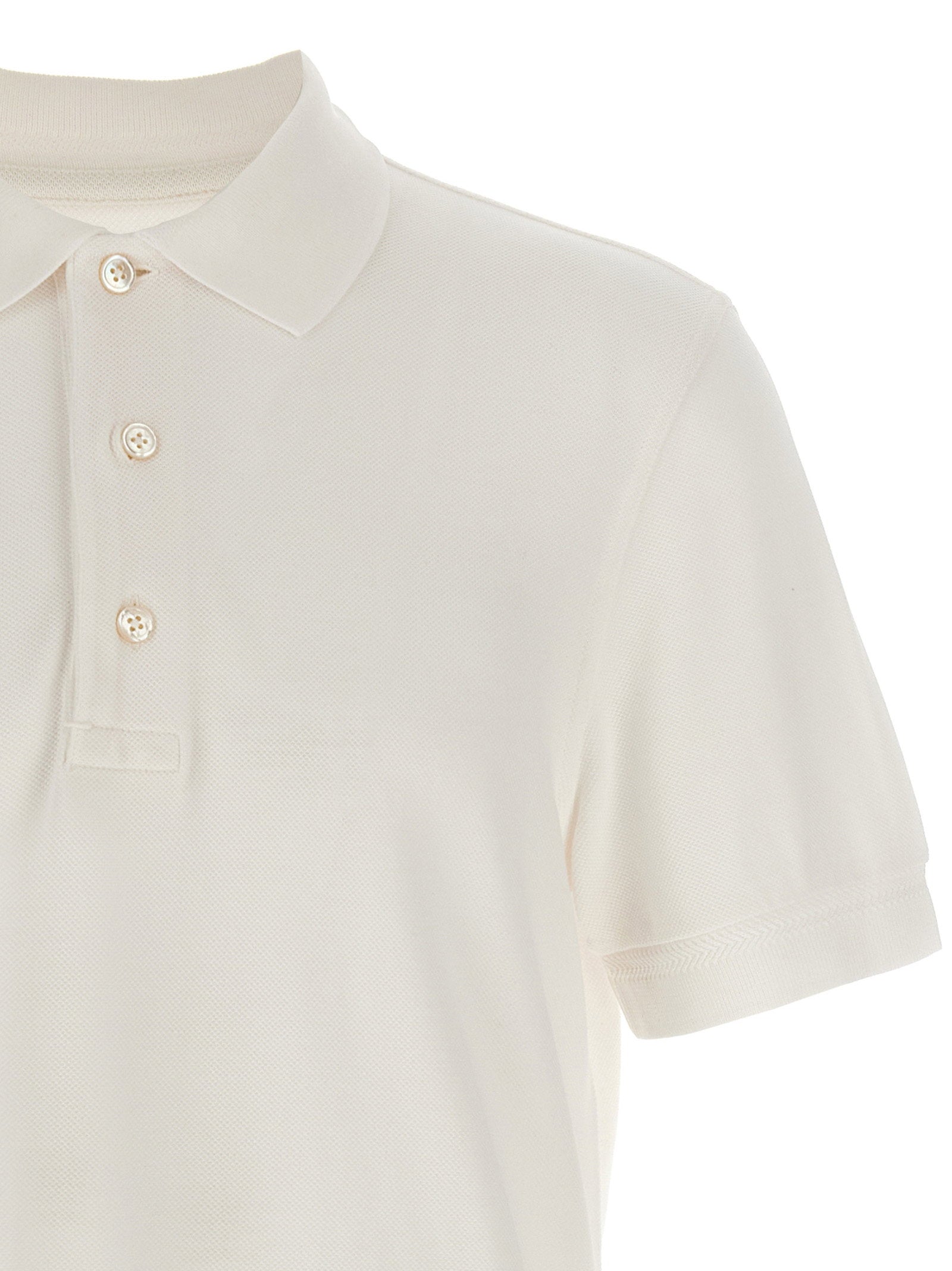 Tom Ford Piqué Polo Shirt – 67% lyocell 33% cotton - view 3