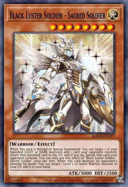 Yu-Gi-Oh! Black Luster Soldier - Sacred Soldier - BOSH-EN097 - Ultra Rare - Unlimited