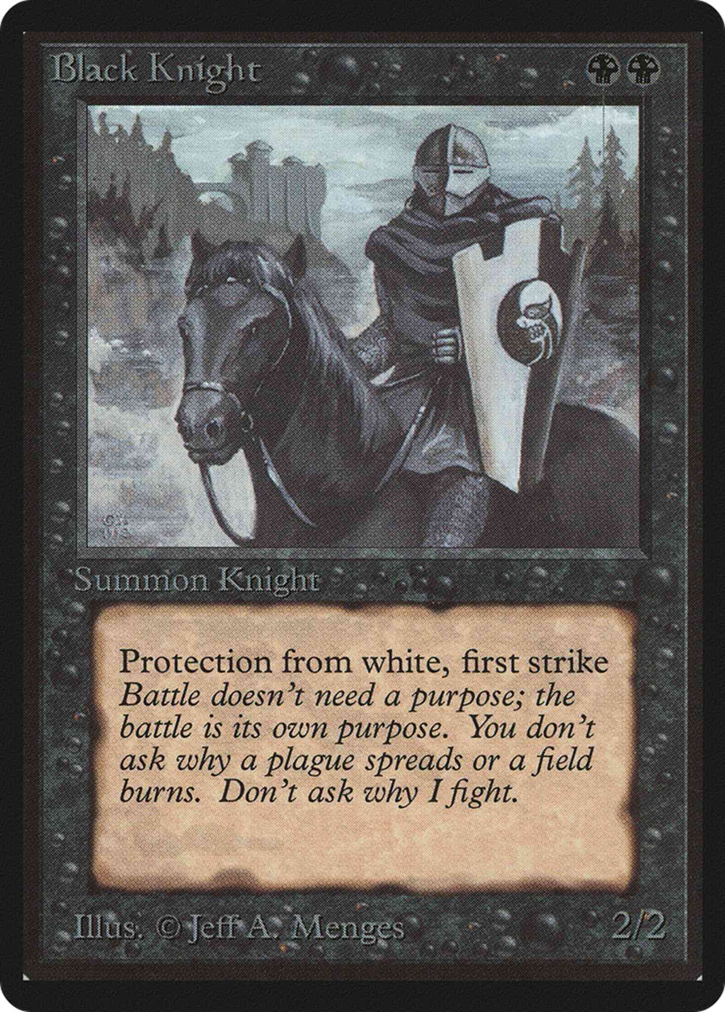 Black knight 95 – Magic Black Knight [95] [Limited Edition Beta] [Non-Foil]