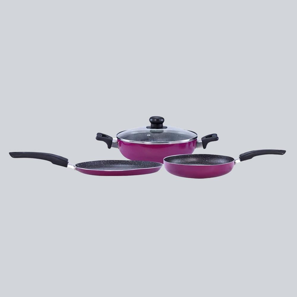 Wonderchef Trivia Premium Non-stick Cookware Set, 4Pc .