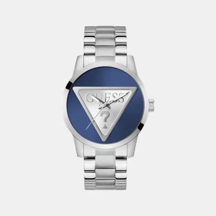 Guess Badge Men Quartz Blue Dial Analog Stainless Steel Watch GW0782G3