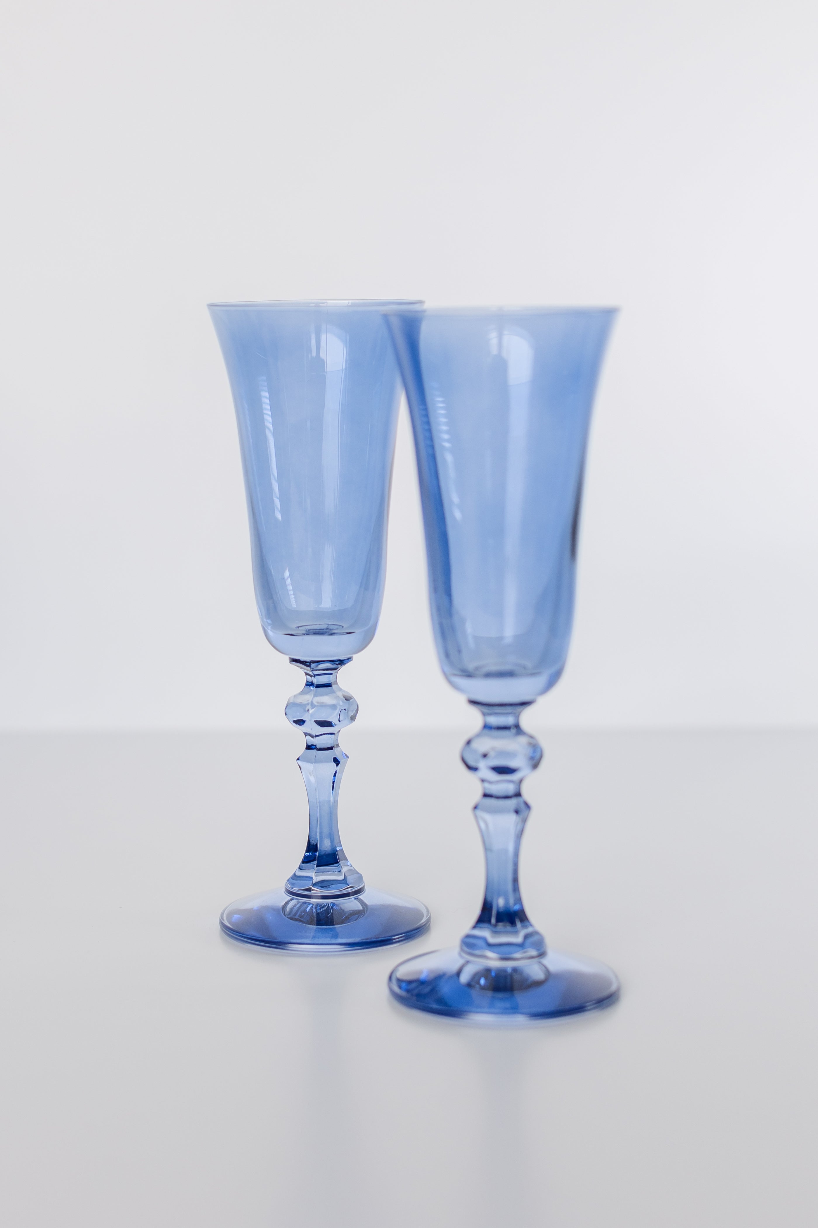 Estelle Colored Glass Estelle Colored Regal Flute - Set of 2 {Cobalt Blue}