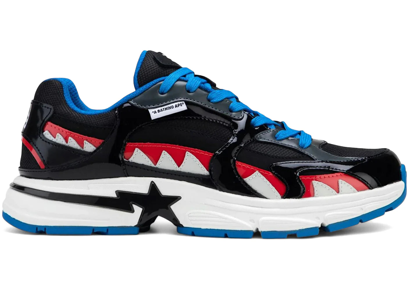 BAPE A Bathing Ape Shark Sta #3 Black