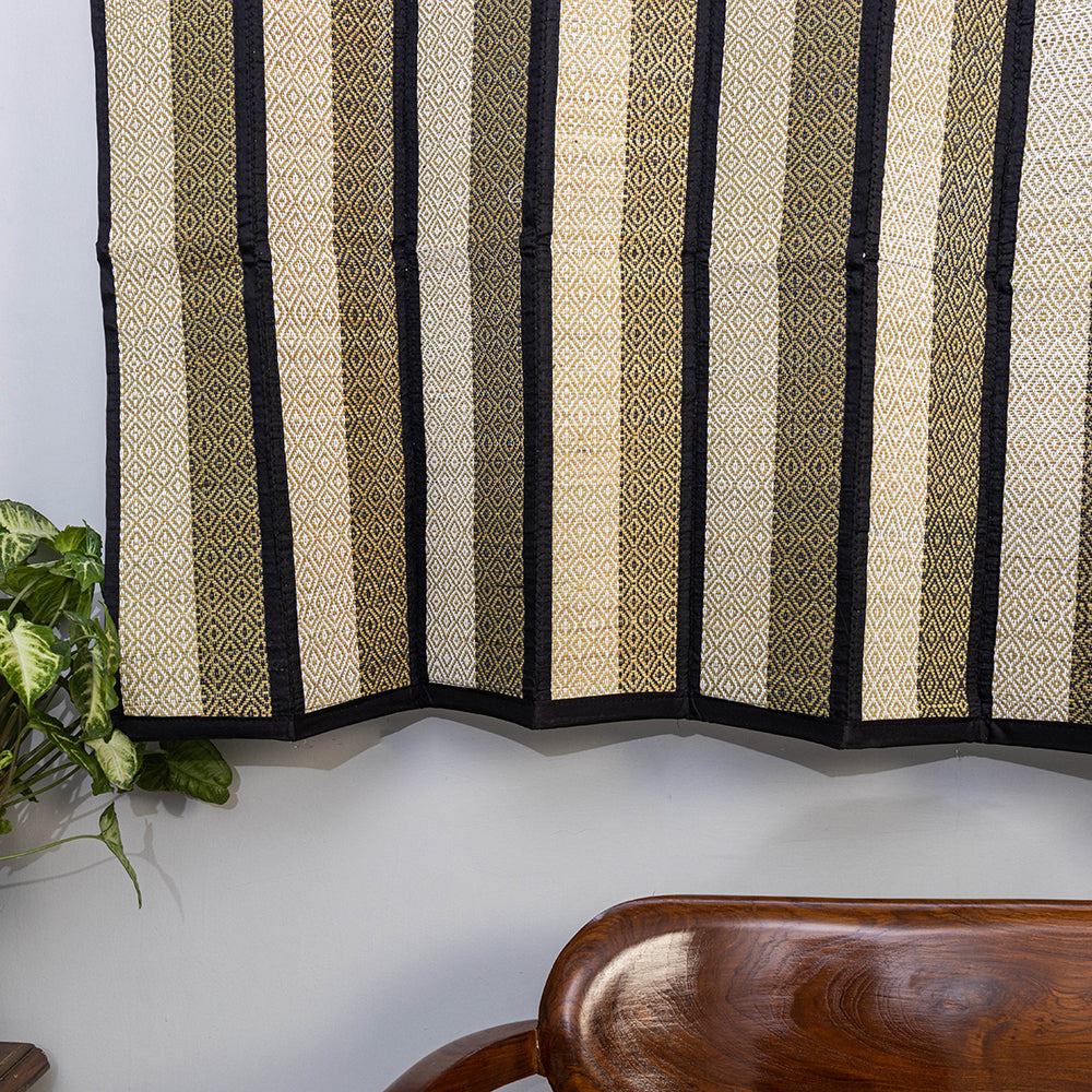 ITOKRI CRAFTS INITIATIVE Beige - Madur Grass Window Curtain of Midnapore (5 x 4 feet) - view 4