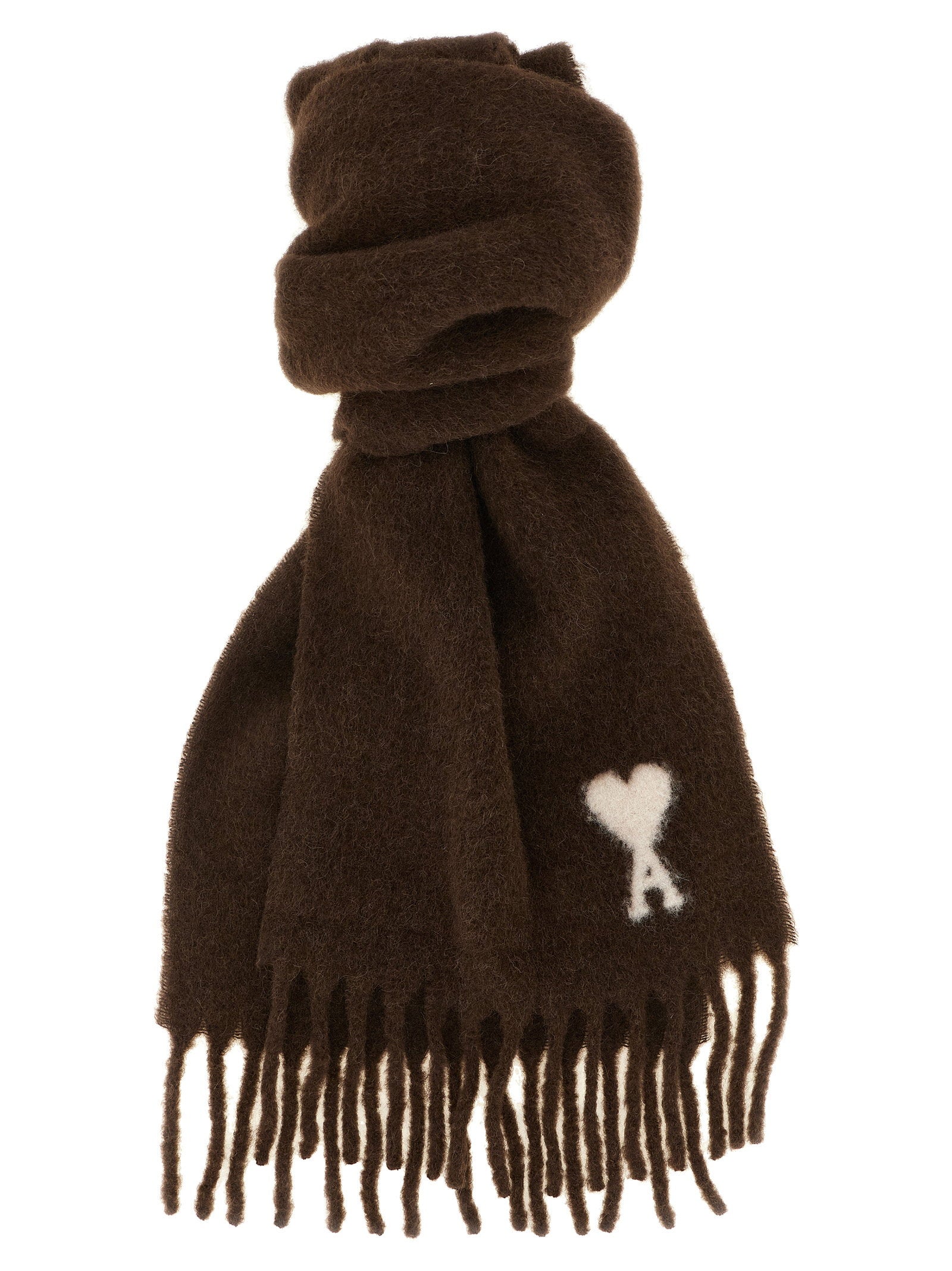 Ami Paris Ami De Coeur Scarf – 72% wp, 18% pa, 10% wo
