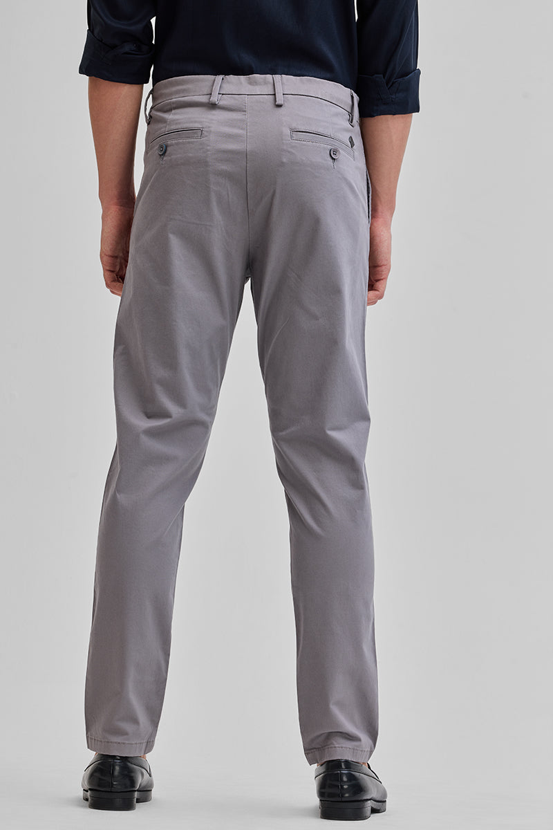 SNITCH Grey Slim Fit Trousers - view 7