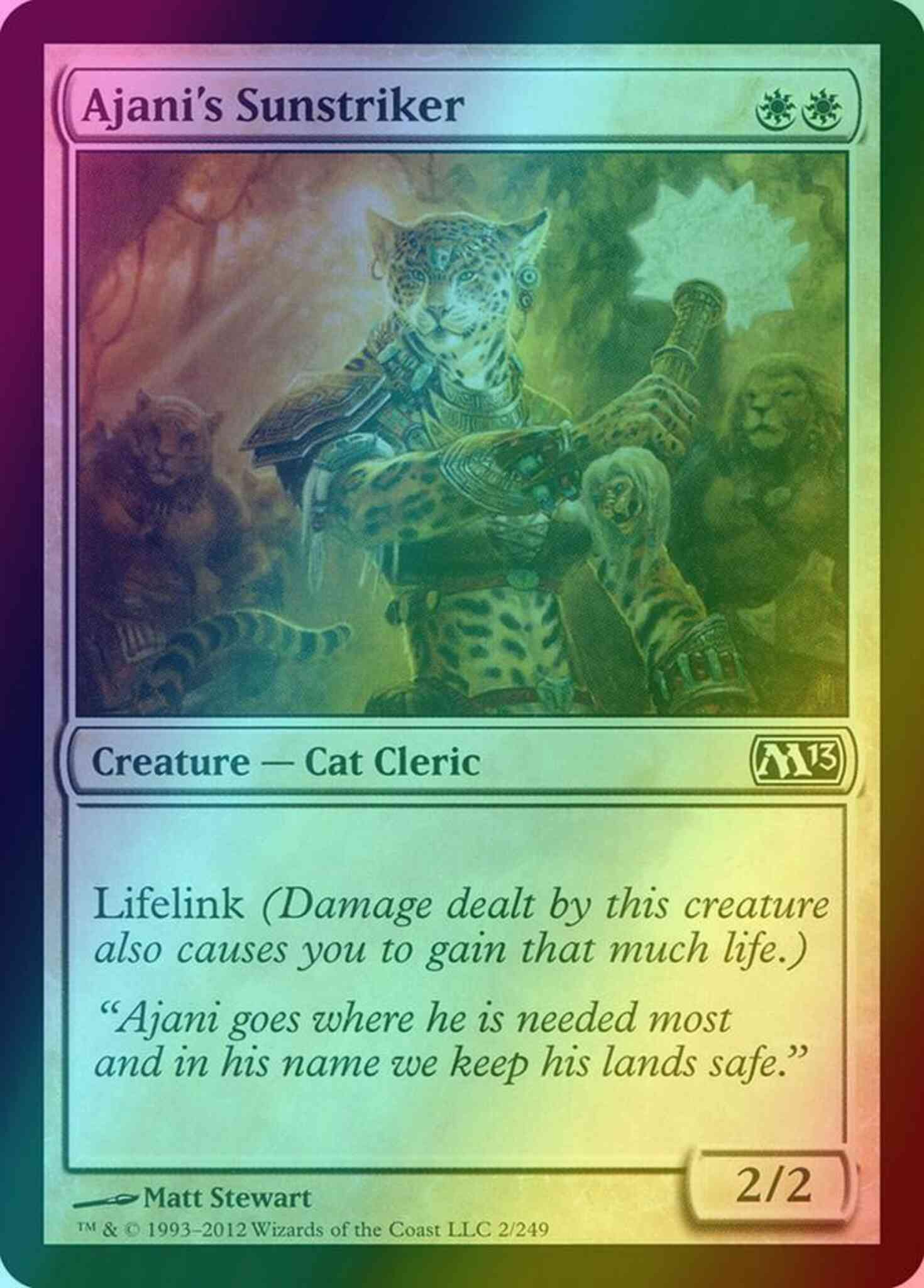 Sunstriker magic – Ajani's Sunstriker [Magic 2013] [Foil]
