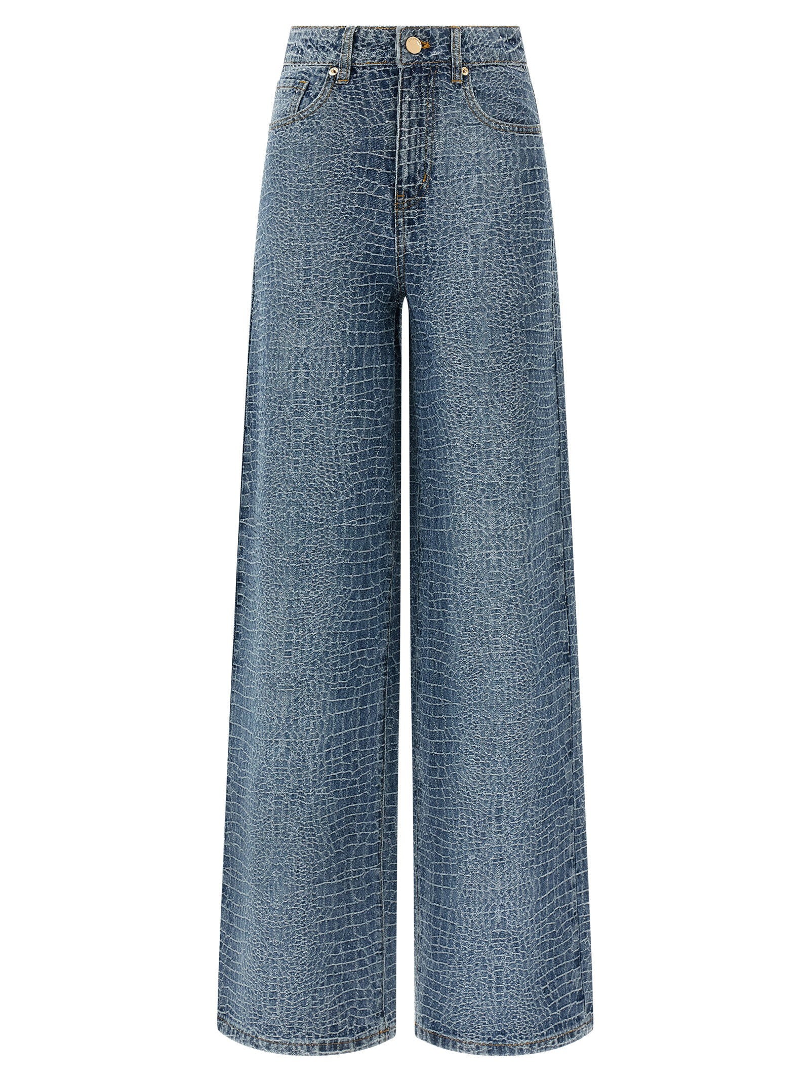 Self-Portrait Rhinestone Jeans – 100% cotton