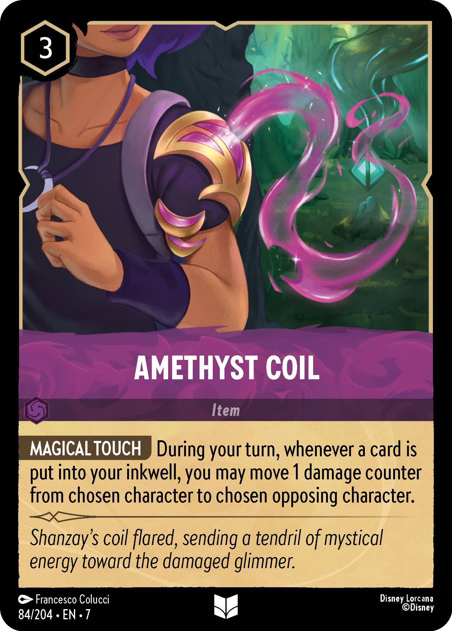 Lorcana Amethyst Coil - 84/204 [Archazia's Island] [Non-Foil]