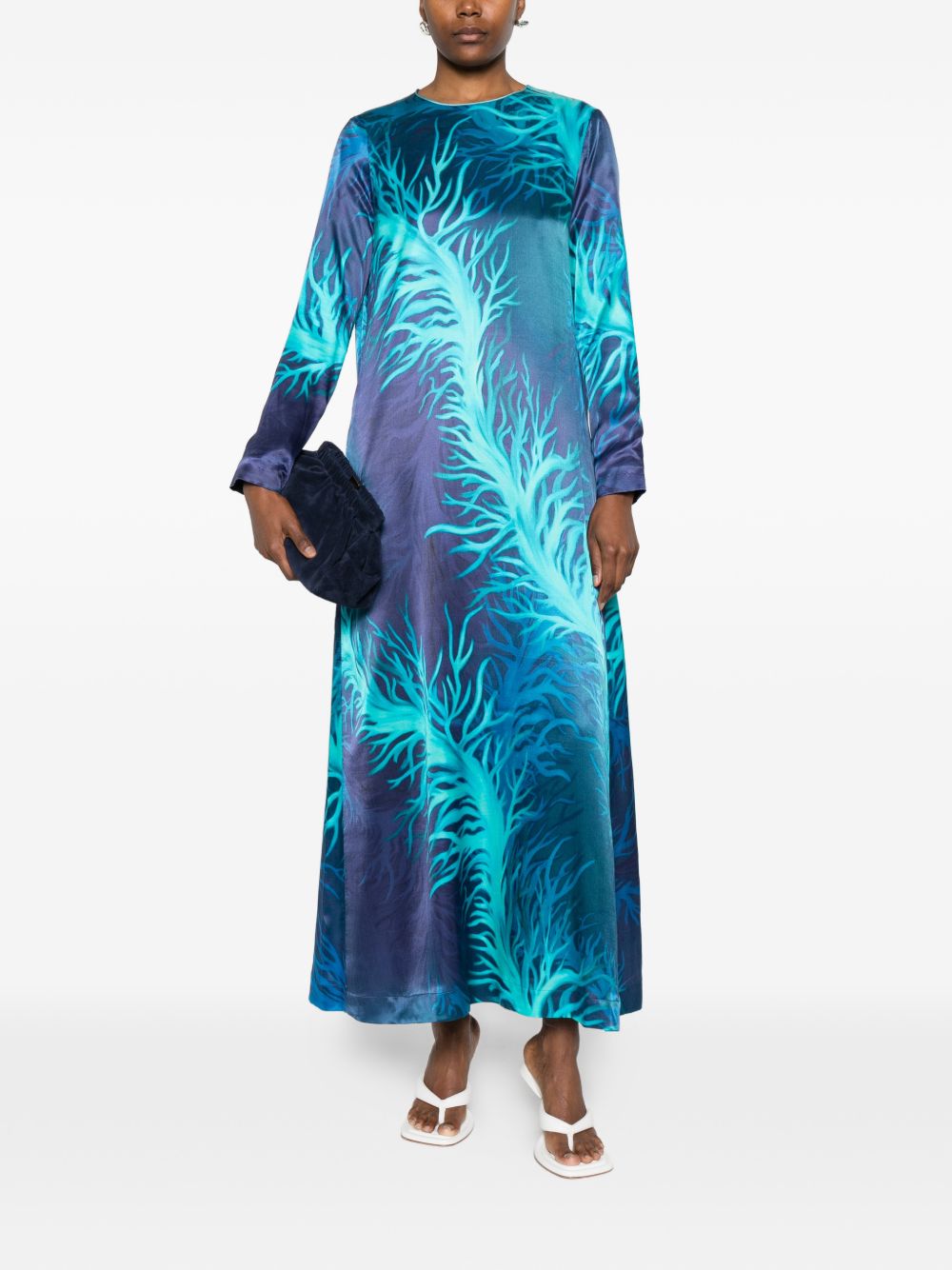 F.R.S . Printed silk dress – Viscose 70%, Silk 30% - view 2