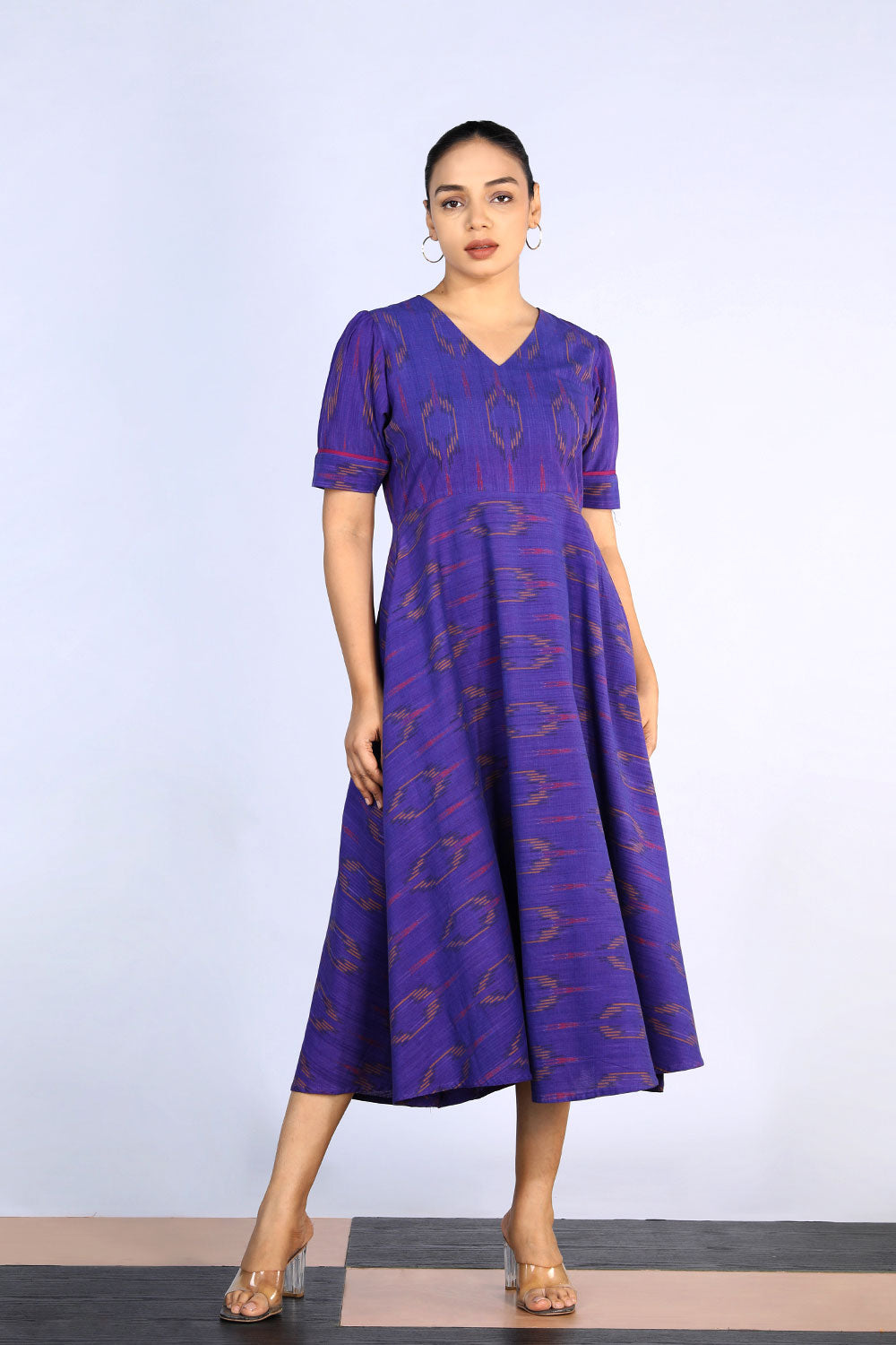 Kalanjali Ethnics Cotton Pochampally Ikat dress - view 2