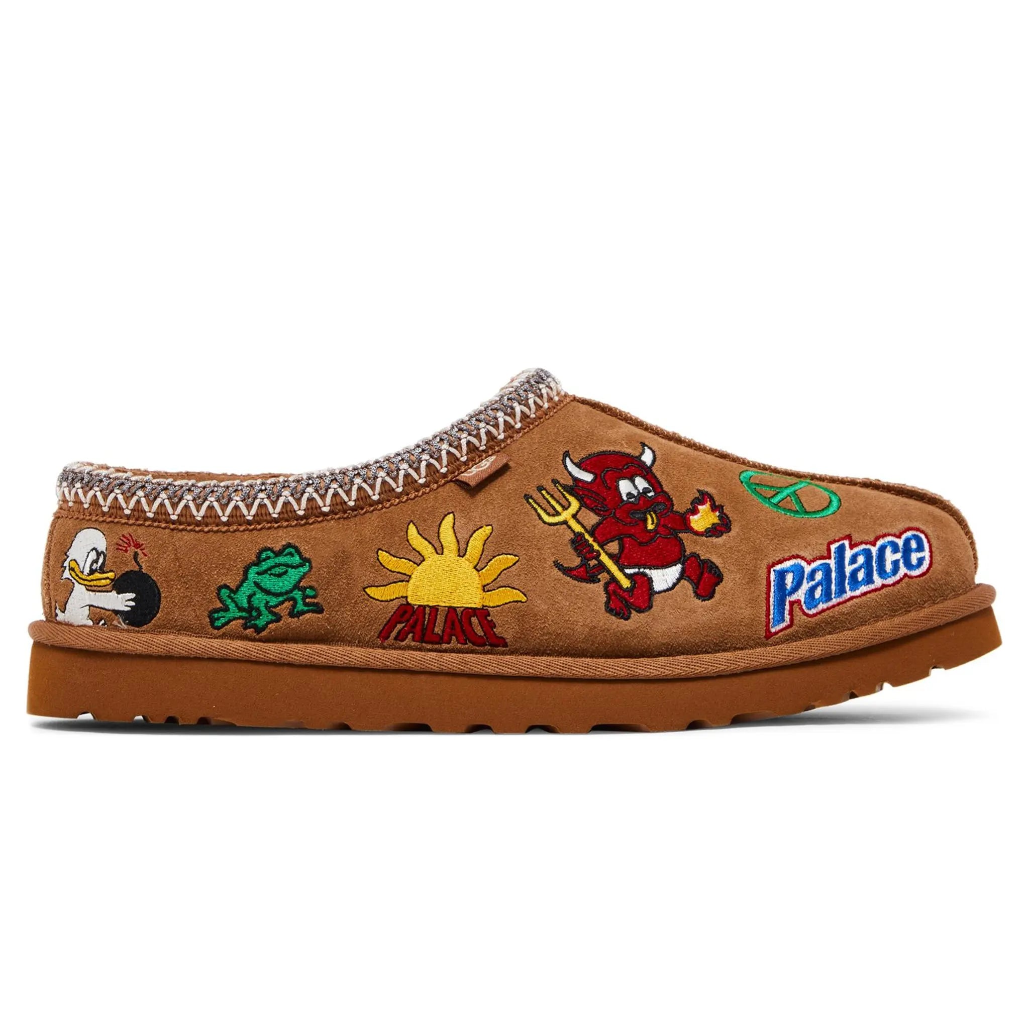 Palace x UGG Tasman Chestnut Slippers – Brown