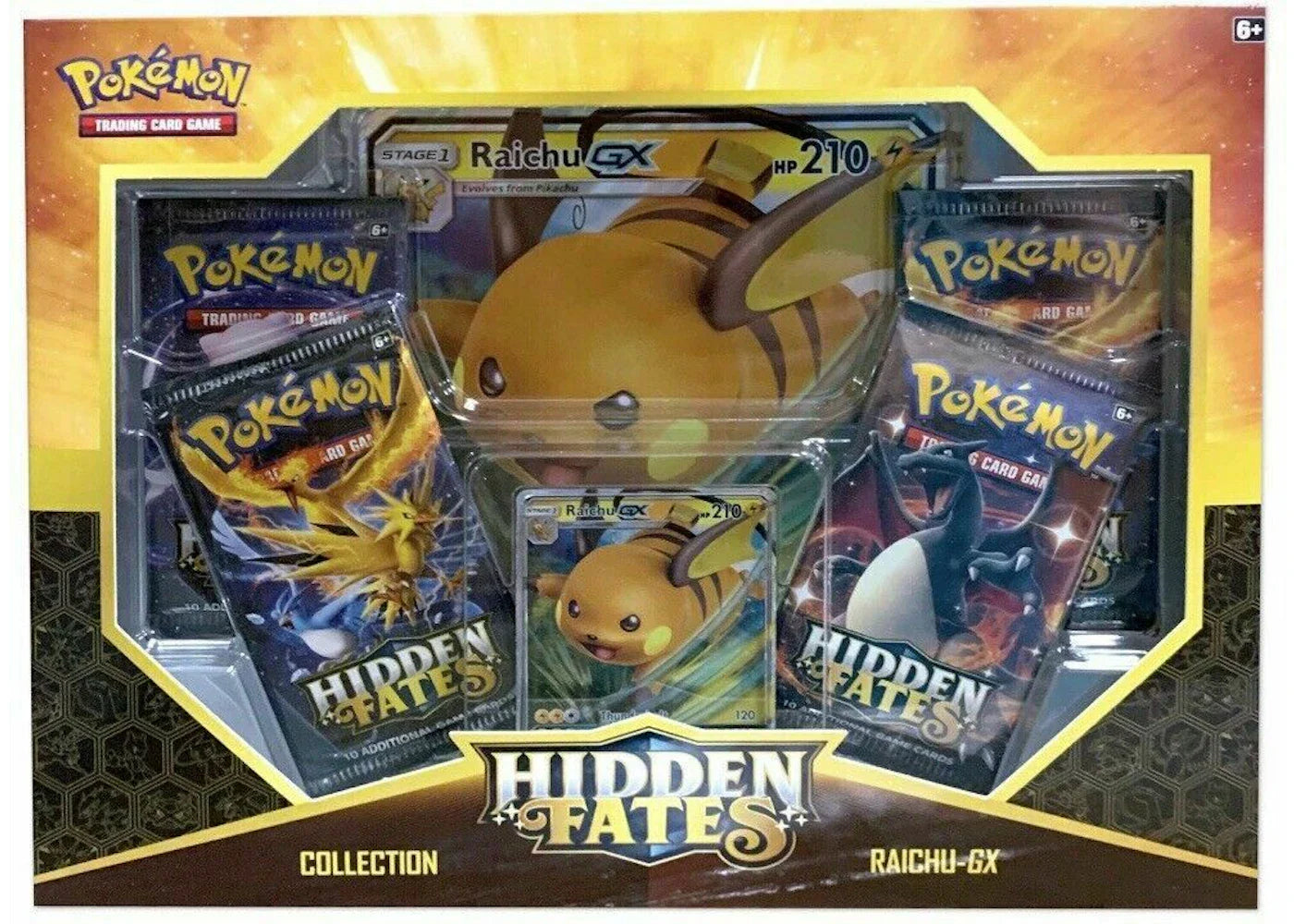 Pokémon 2019 Pokemon Sun & Moon 11.5 Hidden Fates GX Box Raichu GX