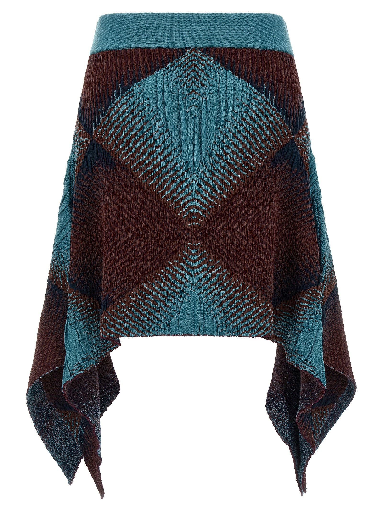 Kiko Kostadinov Ikat Argyle Skirt – 46% vi, 31% pe, 23% ten - view 2