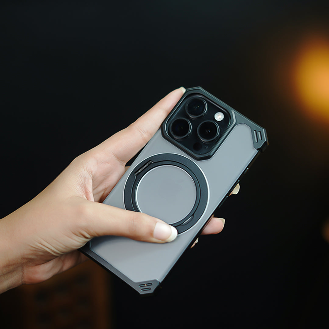 Million Cases Ultimate Slim Frameless Metal Stand Case - iPhone - view 3