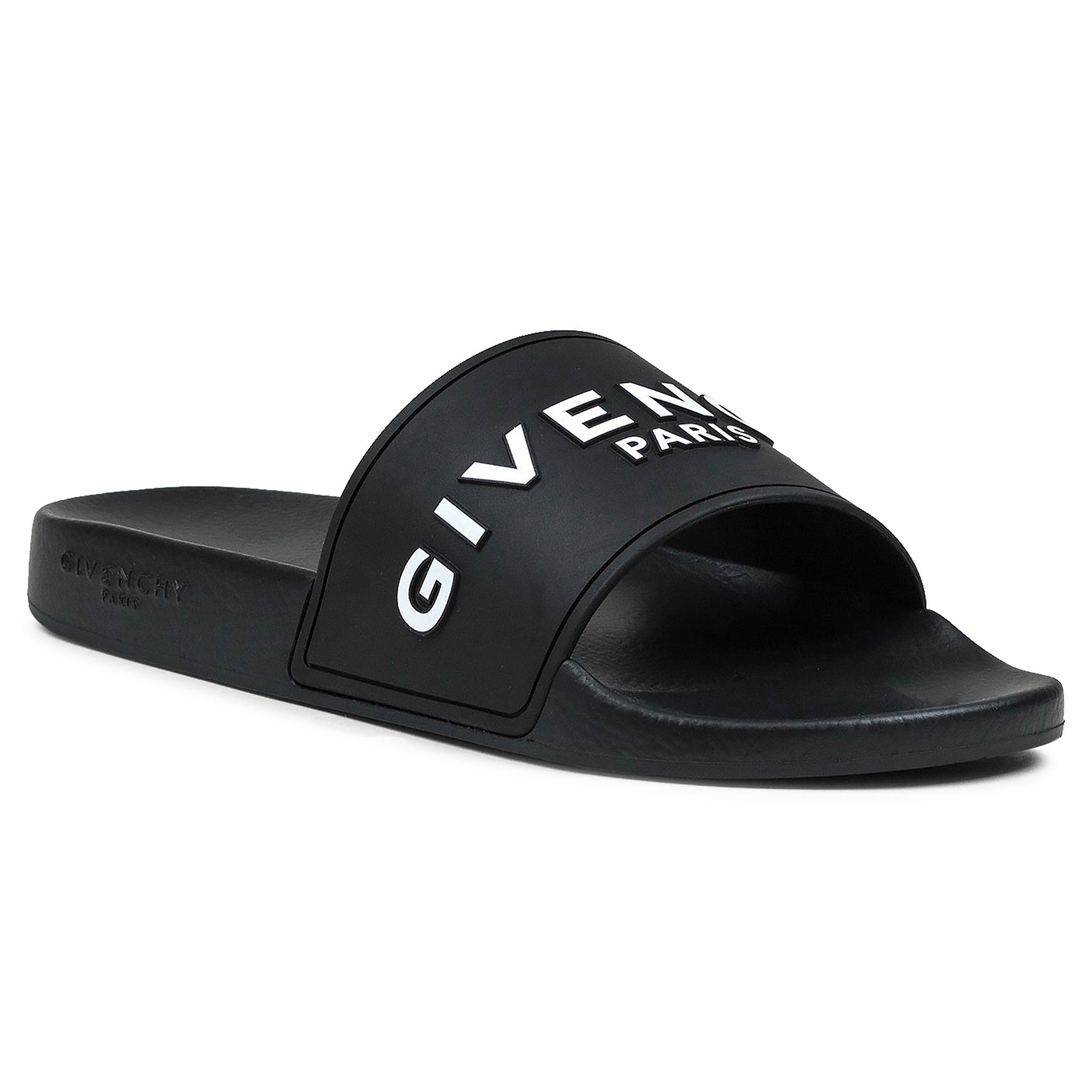 Givenchy Paris 3D Black Pool Slides - view 2