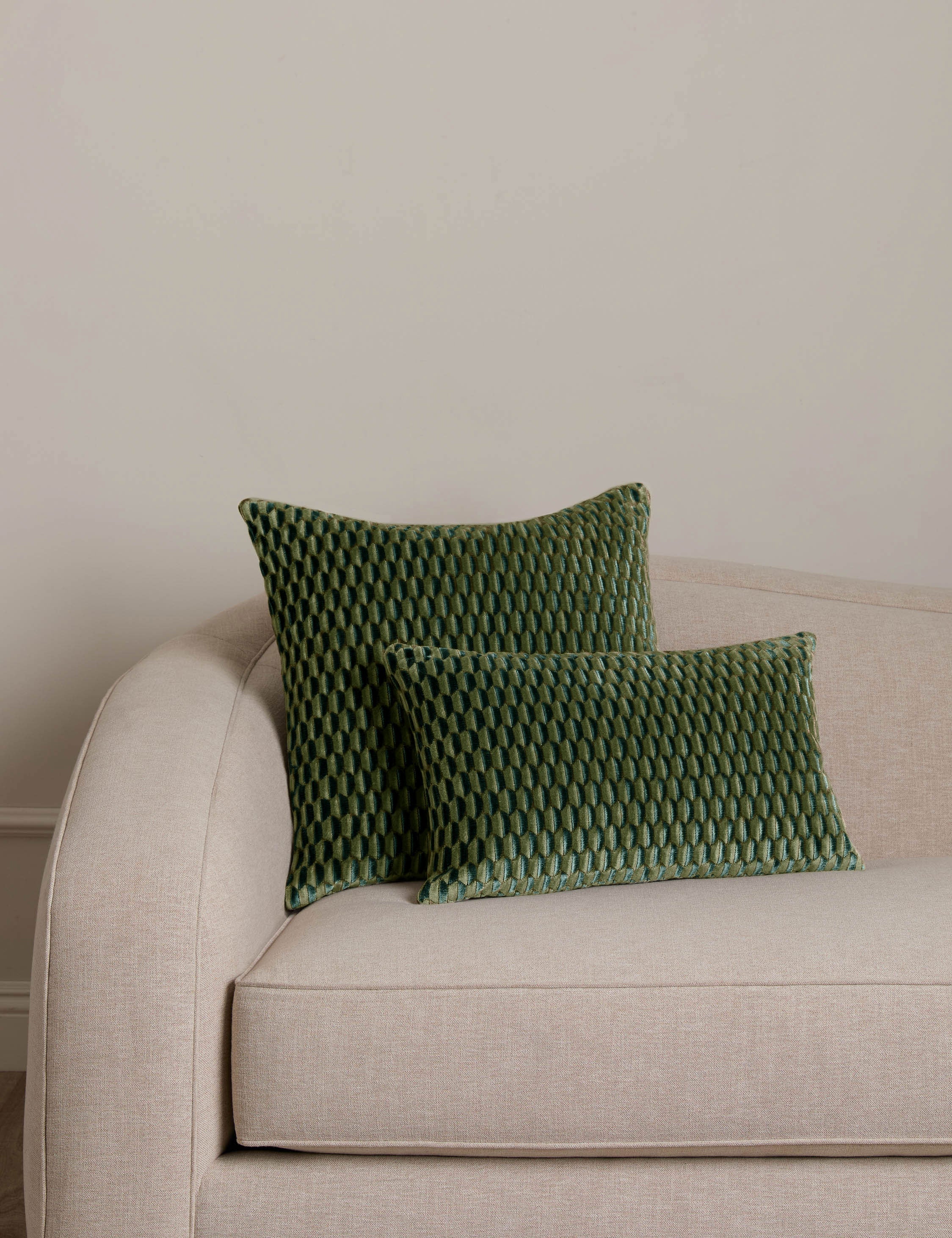 Lulu and Georgia Allegra Velvet Pillow by Scalamandre