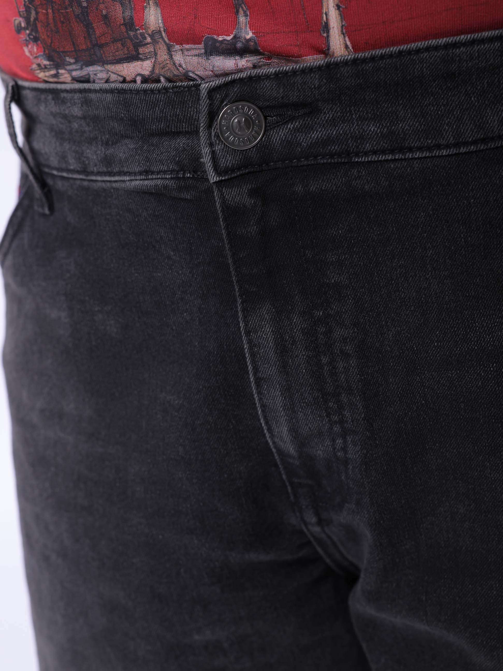 HARDSODA Men's Plus Size Black Vintage Straight Fit Solid Jeans - view 6