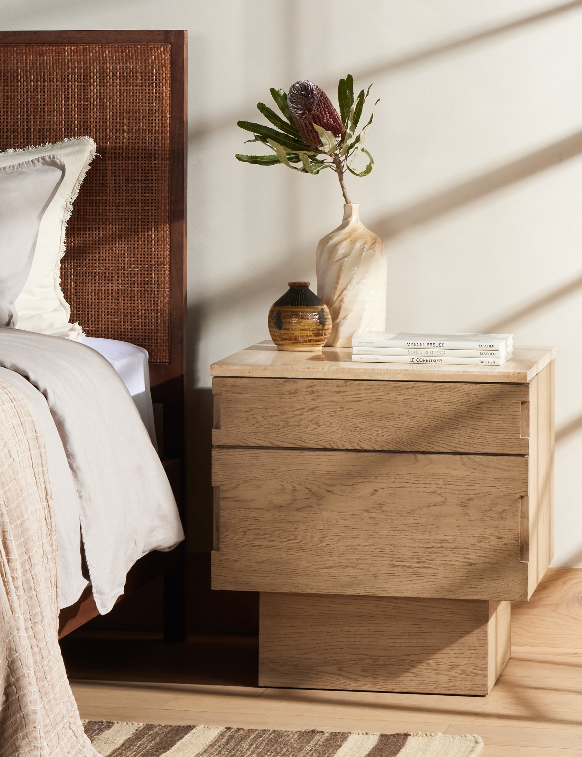Lulu and Georgia Brecken Nightstand – Natural Oak - view 2