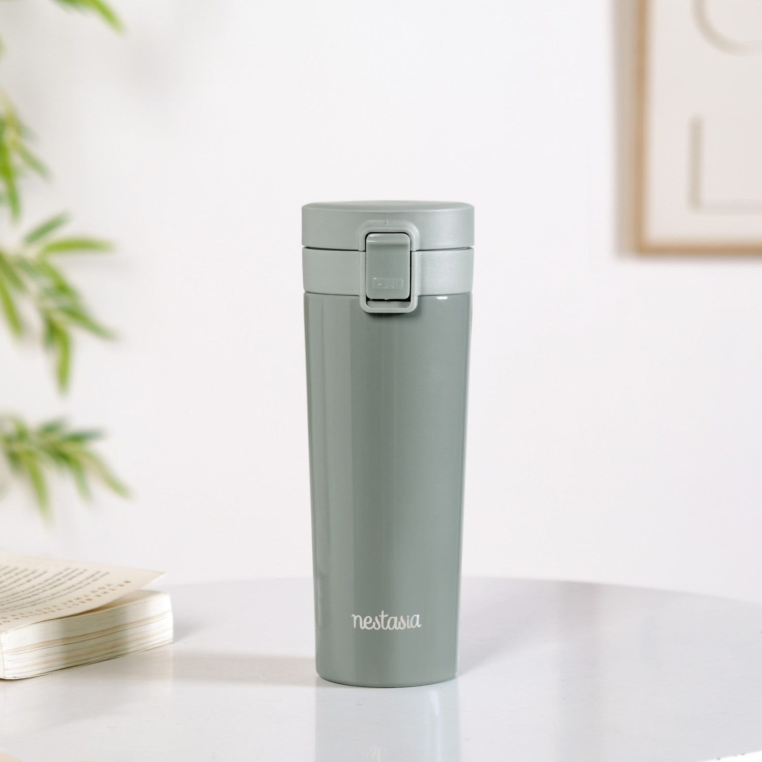 Nestasia Thermox Portable Vacuum Water Bottle For Hot And Cold Juniper Green 500ml