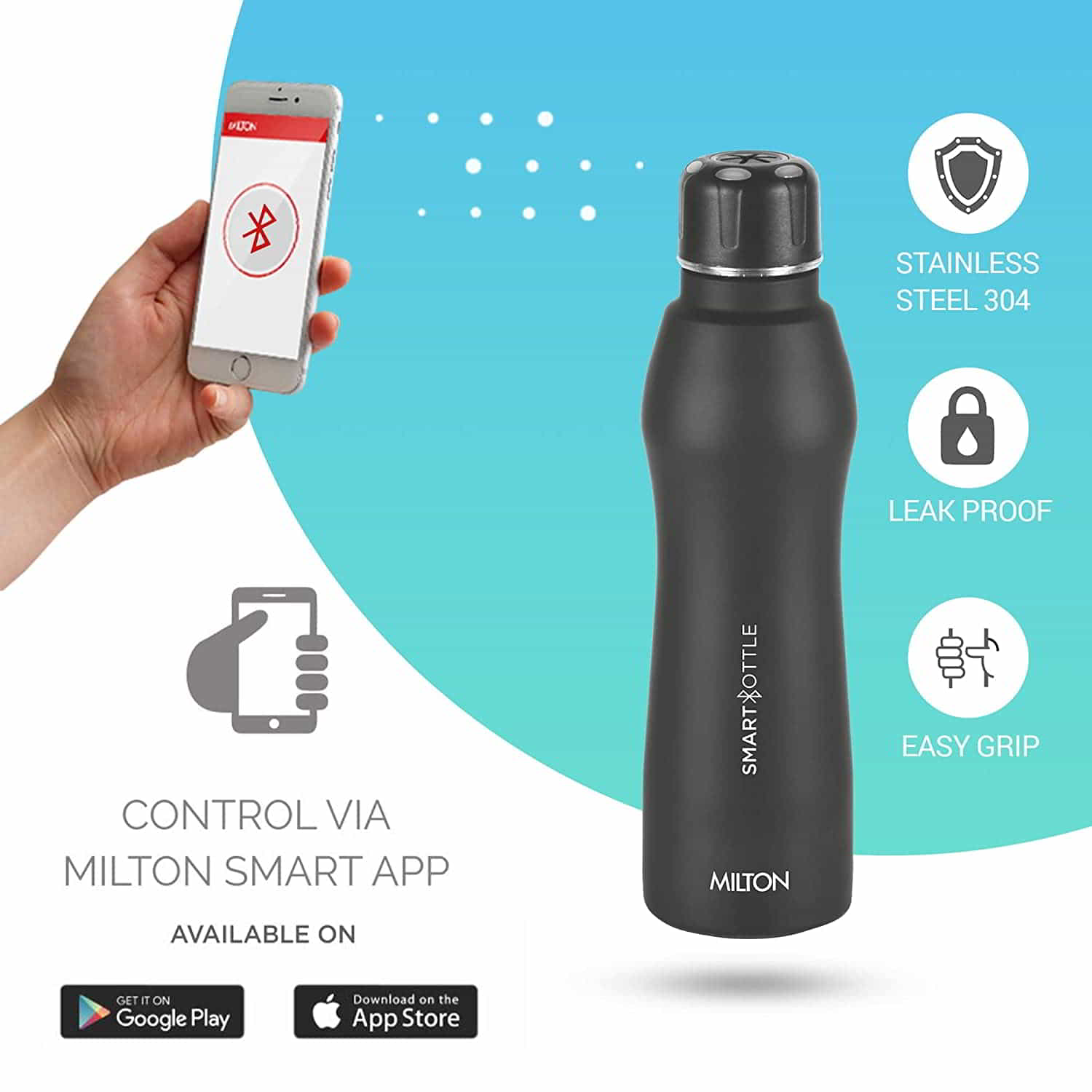 Smart Bottle (Milton) – Black - view 5