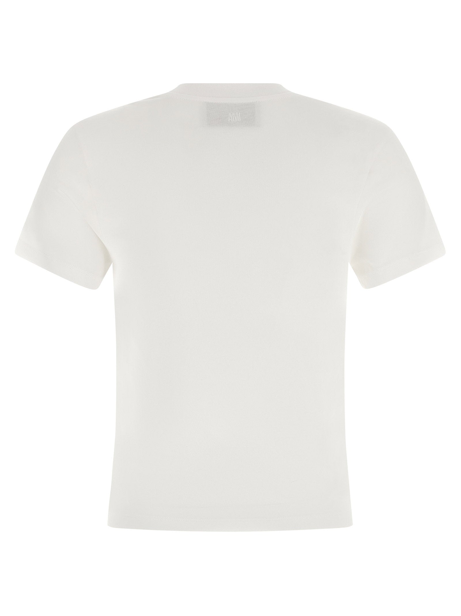 Ami Paris Ami De Coeur Cropped T-shirt – 100% cotton - view 2