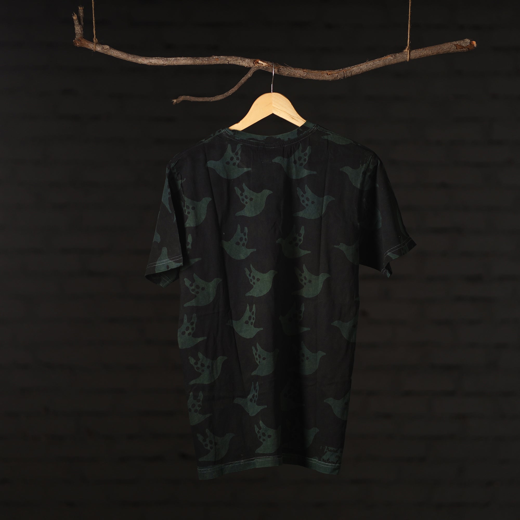 BINDAAS UNLIMITED Black - Bindaas Block Art Printed Cotton Round Neck T-shirt - view 4