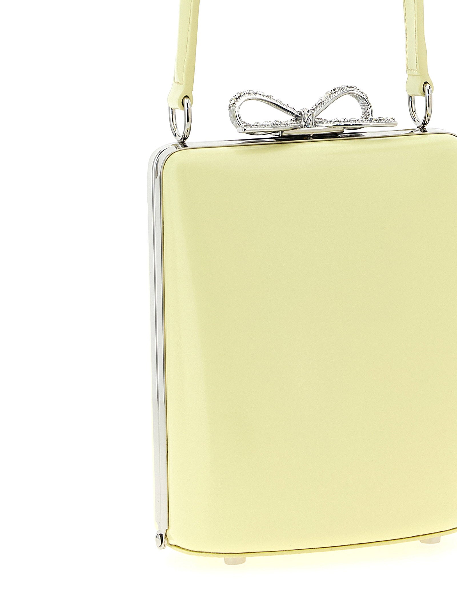Self-Portrait Yellow Leather Bag Handbag – 100% leather - view 3