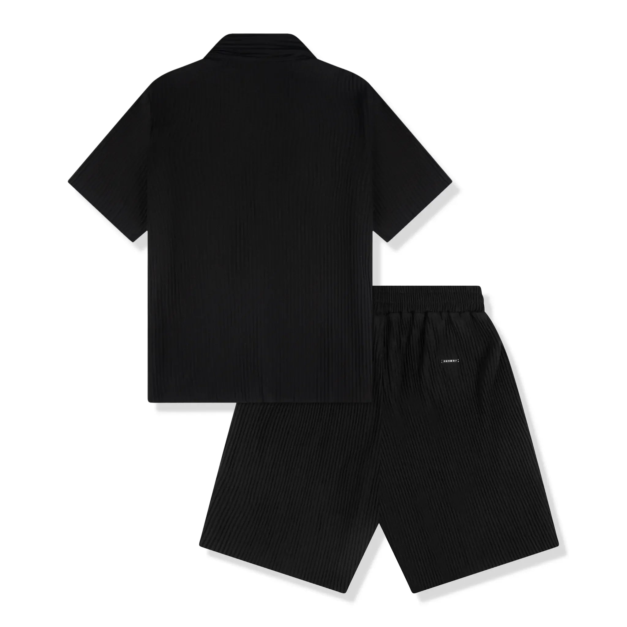 Belier Pleated Black Resort Shirt & Shorts - view 2