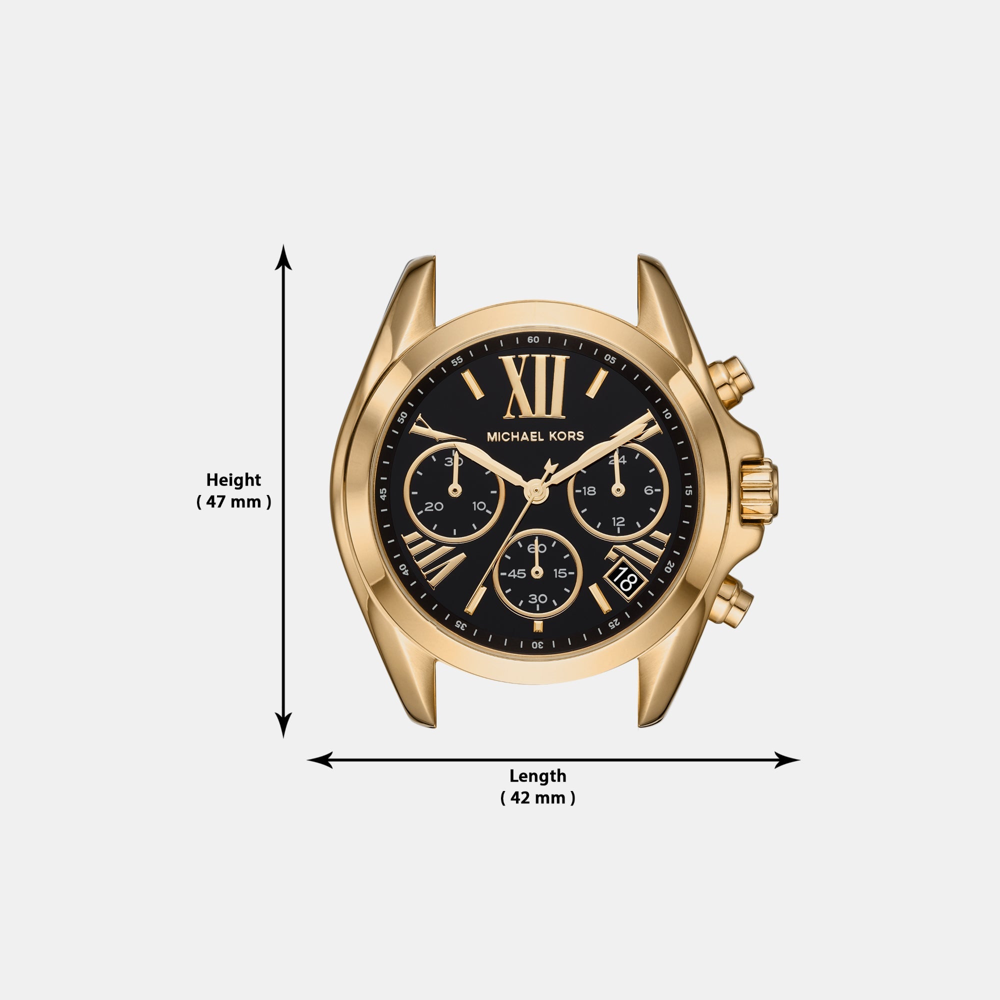 Michael Kors Bradshaw Women Quartz Black Dial Chronograph Stainless Steel Watch MK6959 - view 8